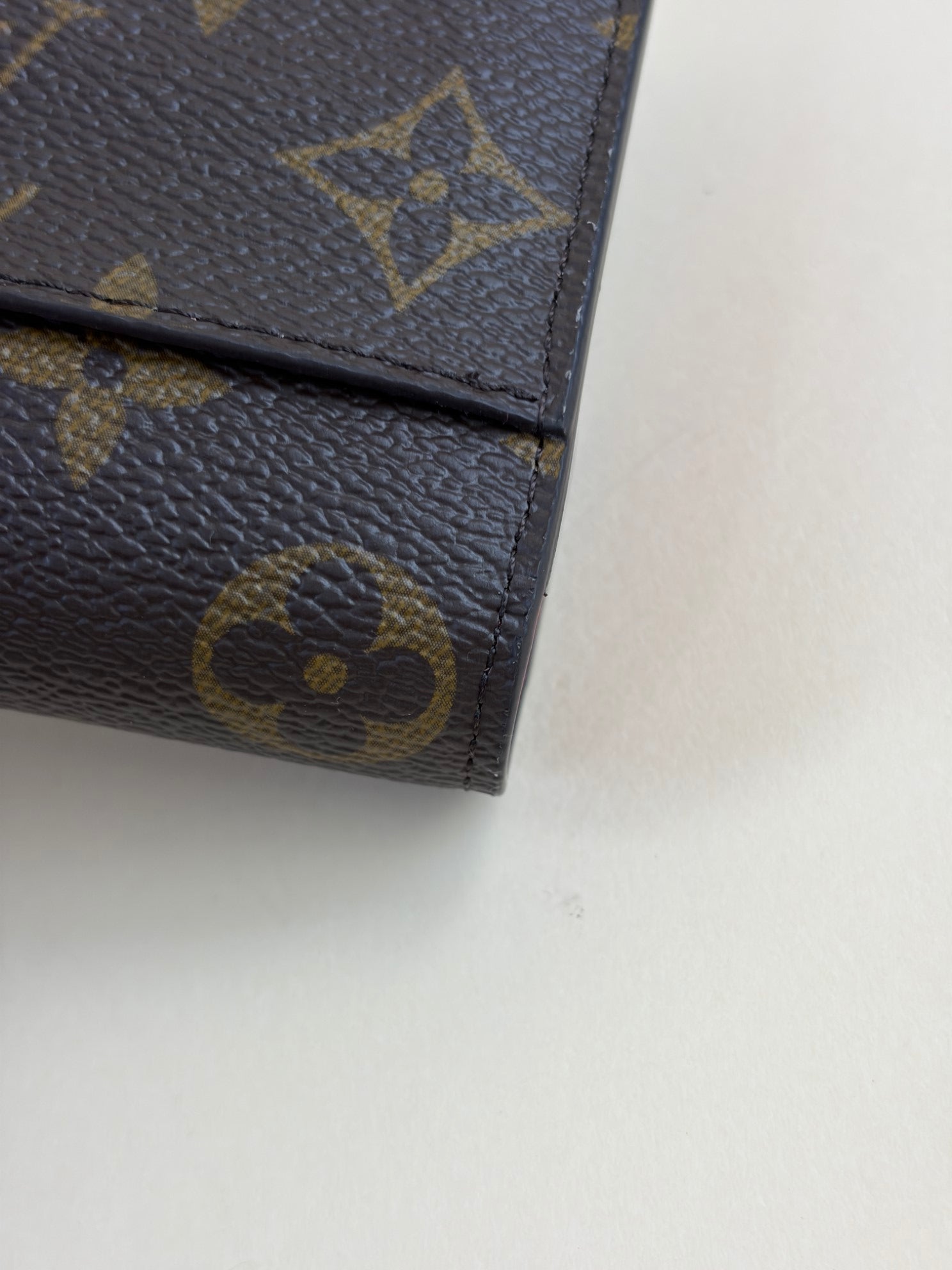 Louis Vuitton Monogram Red Sarah Flap Long Wallet