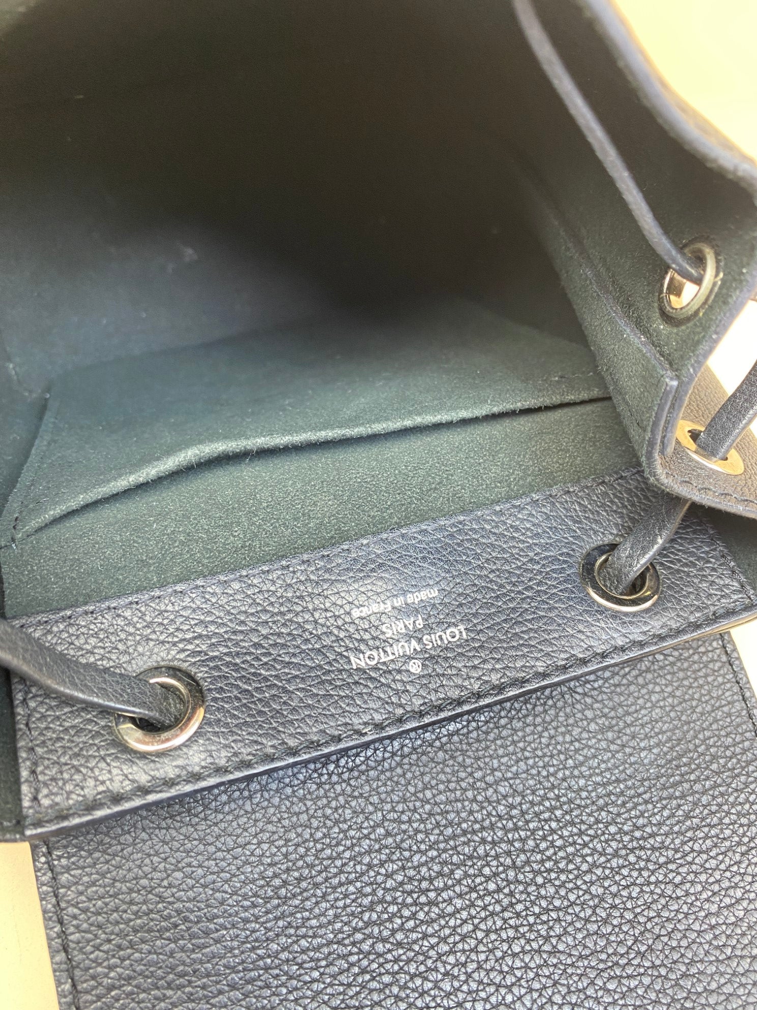 Louis Vuitton Lock Me Backpack Mastic black