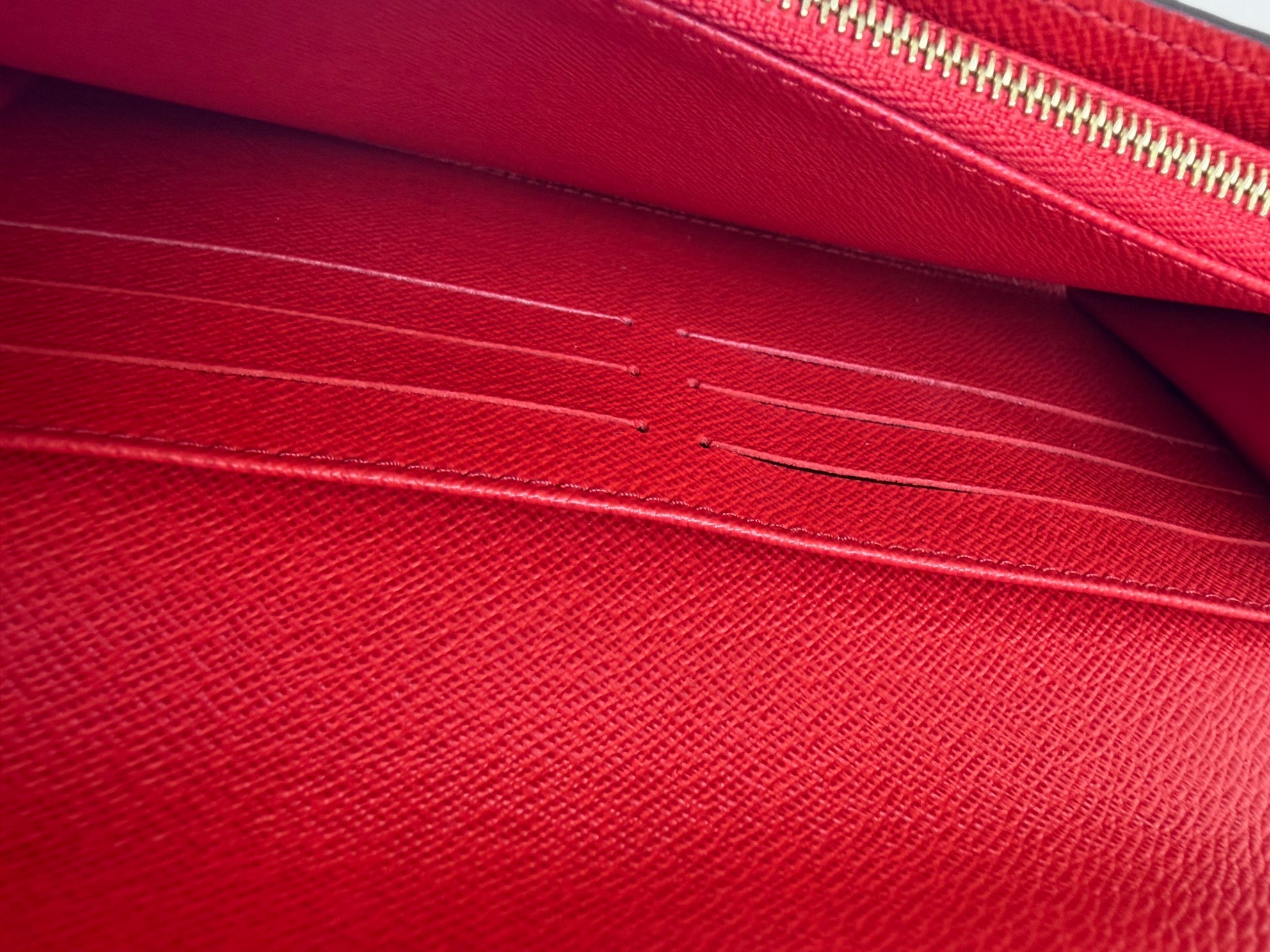 Louis Vuitton Monogram Red Sarah Flap Long Wallet