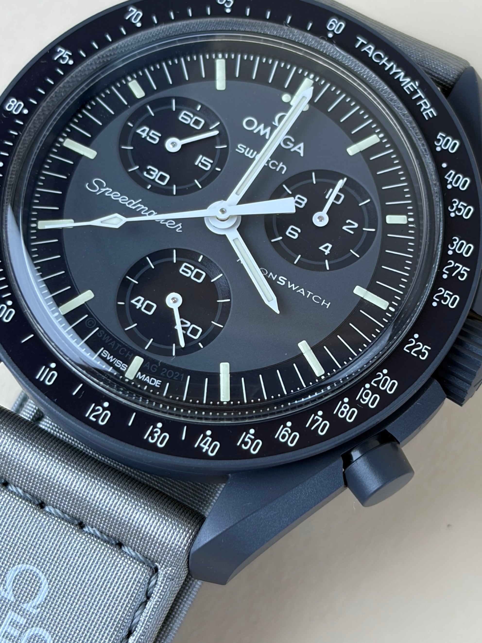 Omega Grey Mission To Mercury Bio  Moon Swatch speedmaster
