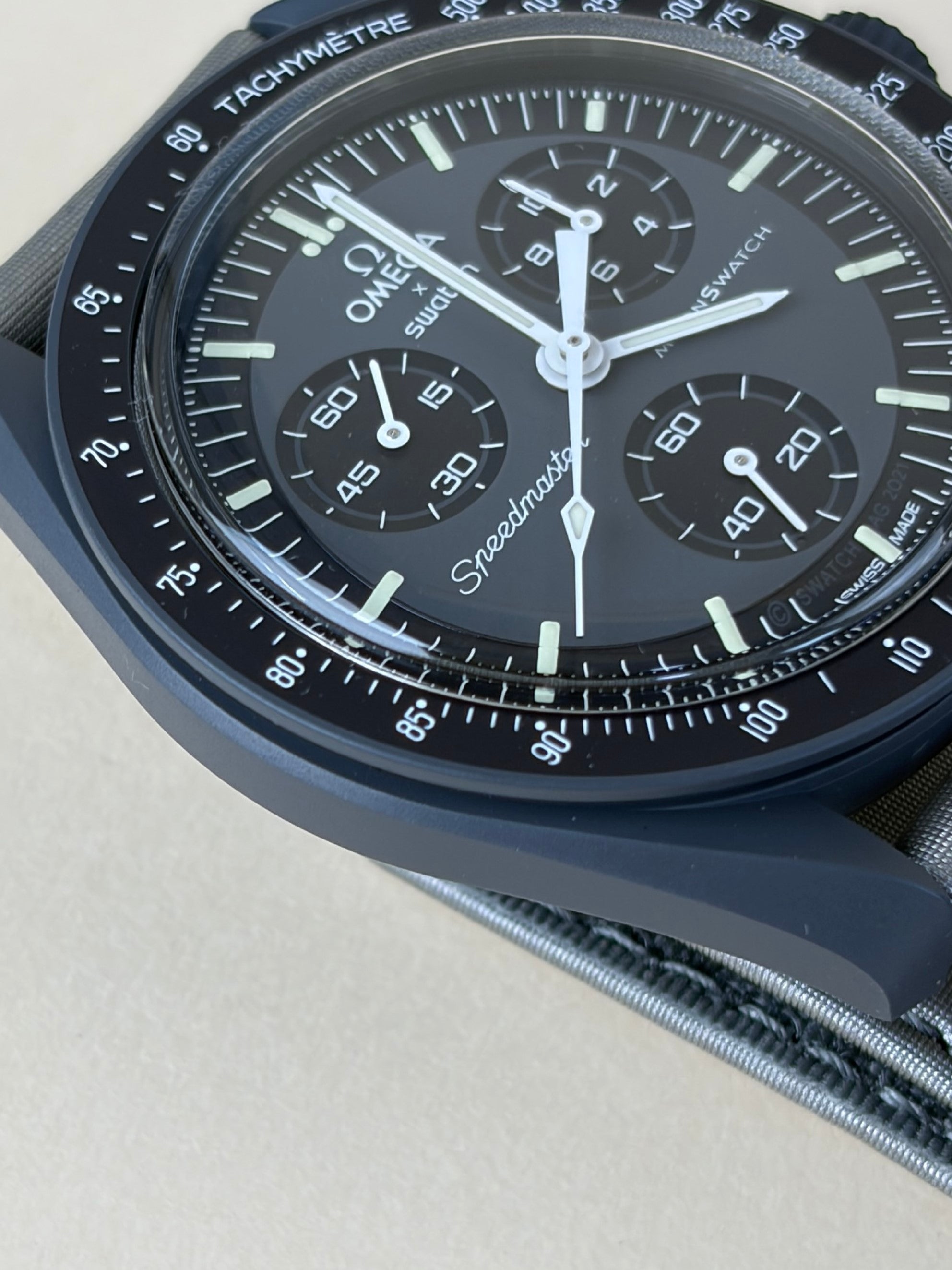 Omega Grey Mission To Mercury Bio  Moon Swatch speedmaster