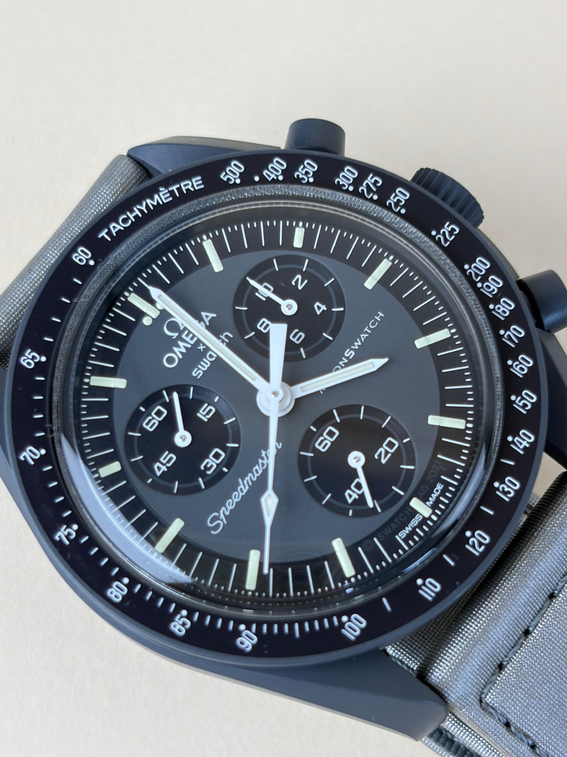 Omega Grey Mission To Mercury Bio  Moon Swatch speedmaster