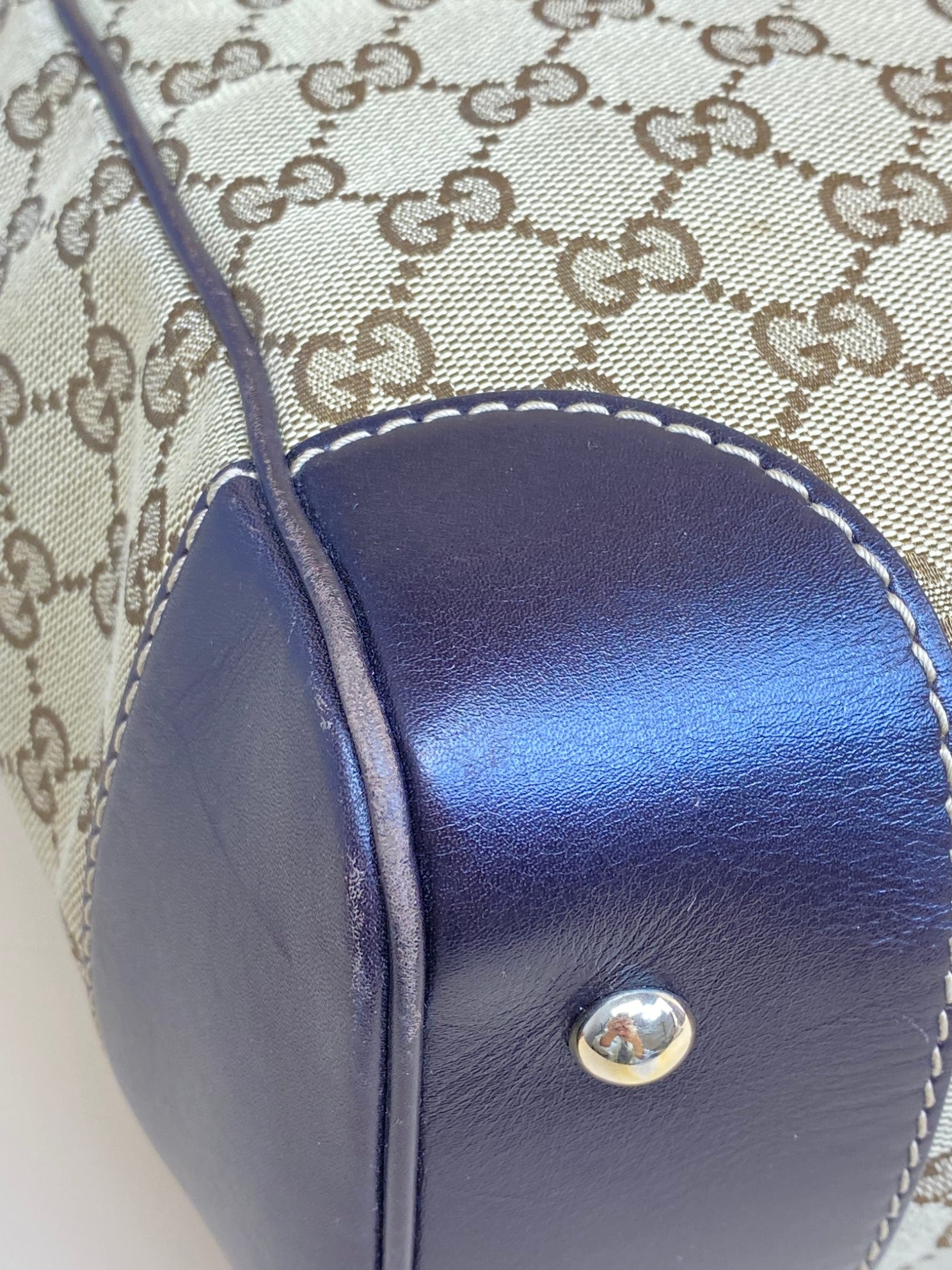 Gucci Bicolor GG My Fair Tote Bag Ophidia