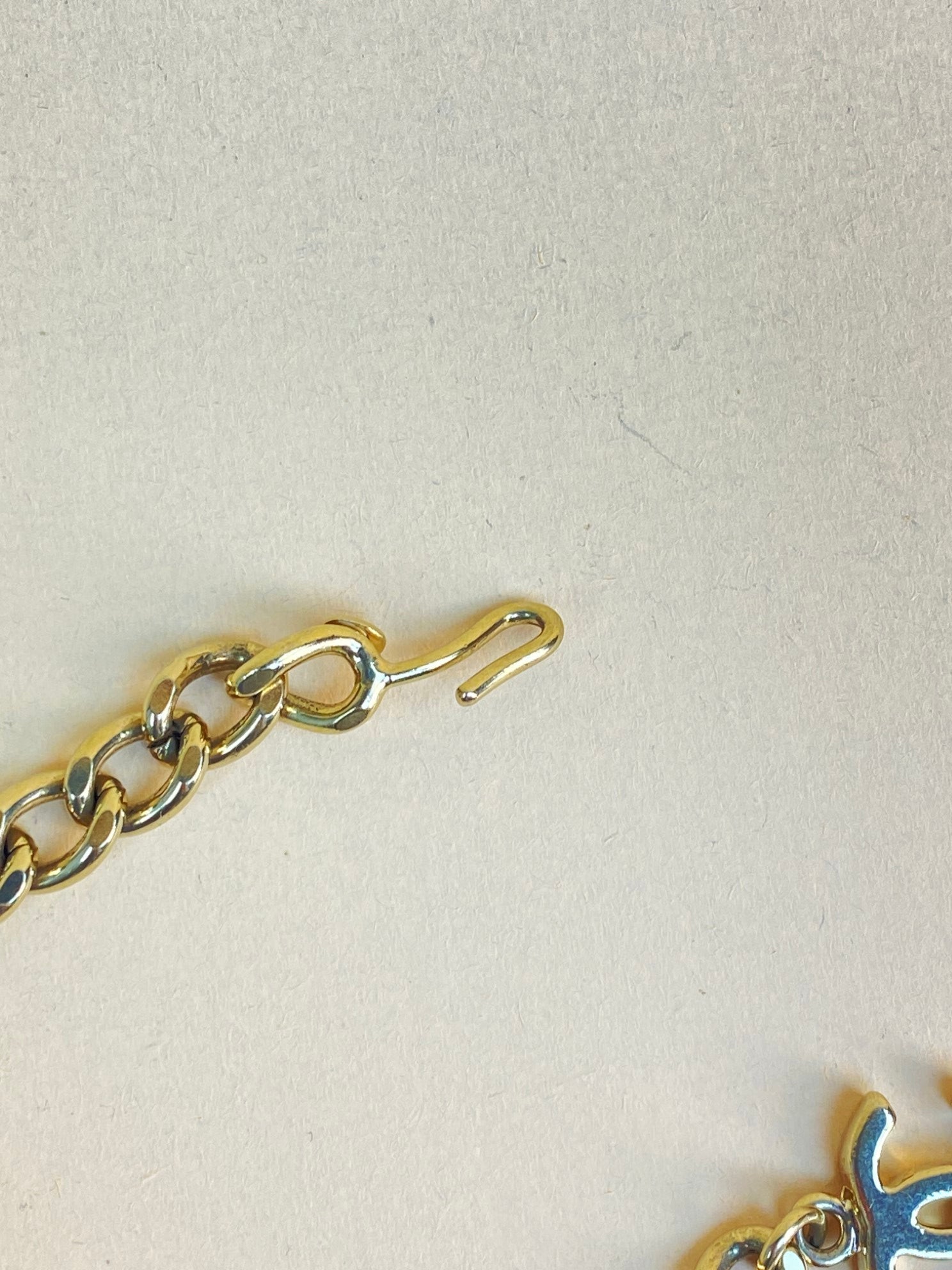 Chanel Gold cc chain letters belt