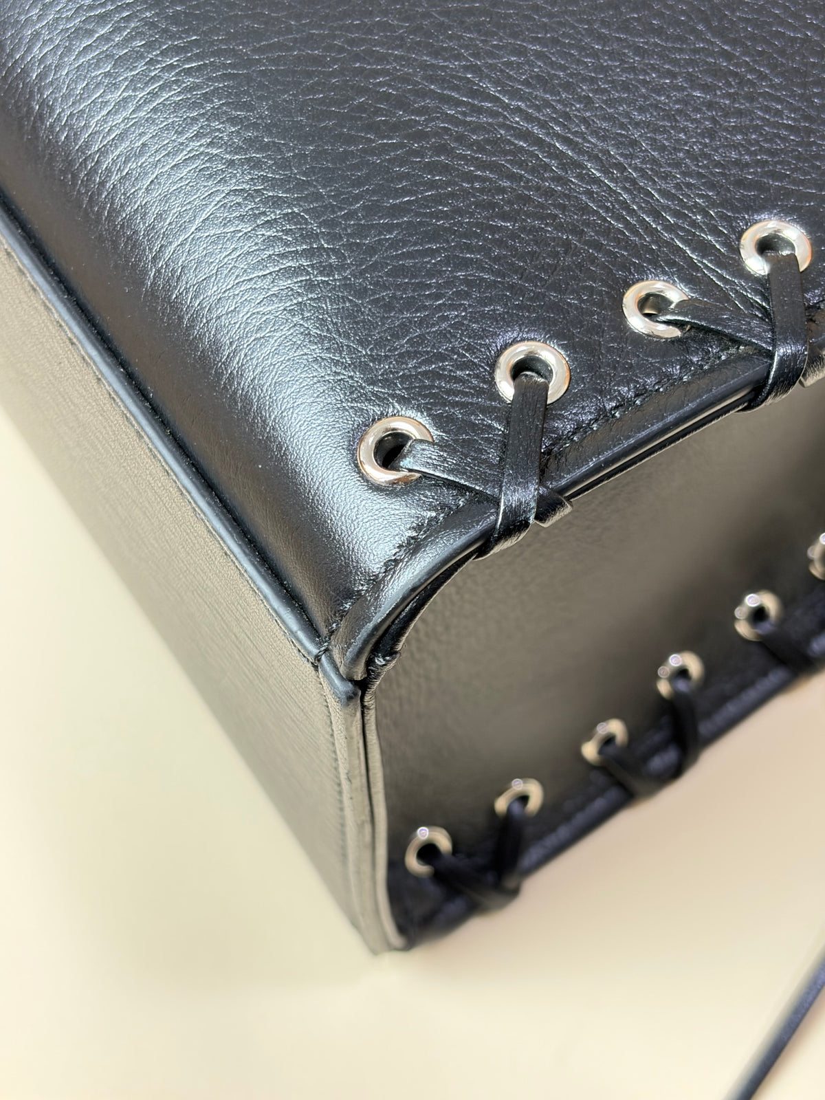 Givenchy black leather corset medium G-TOTE shopping bag