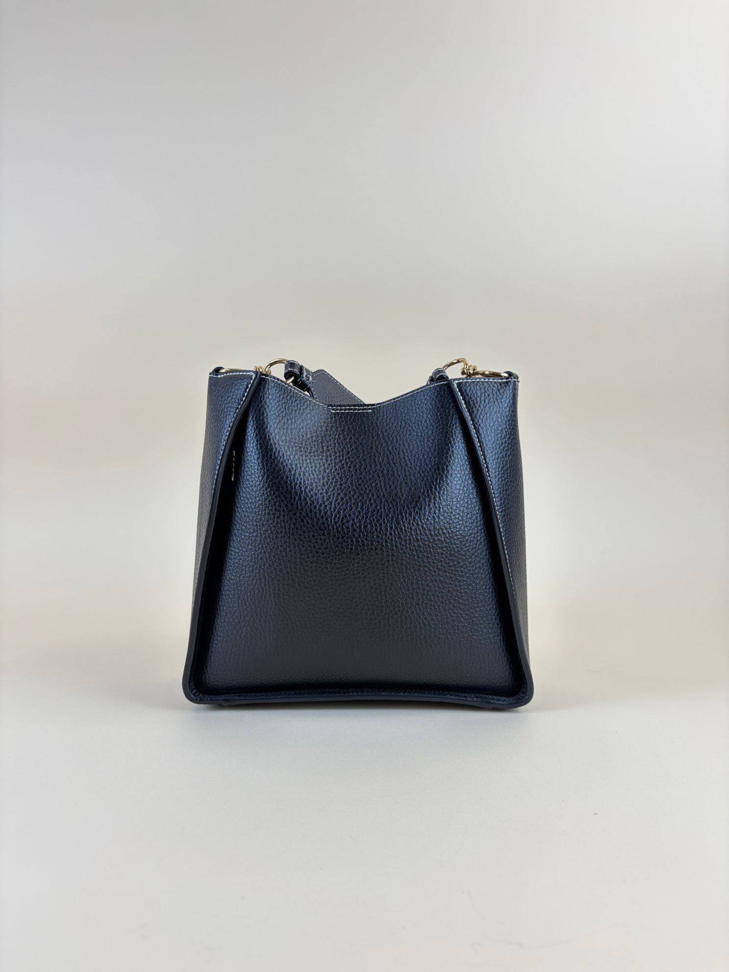 Stella Mccartney Black Logo Square Crossbody Bag