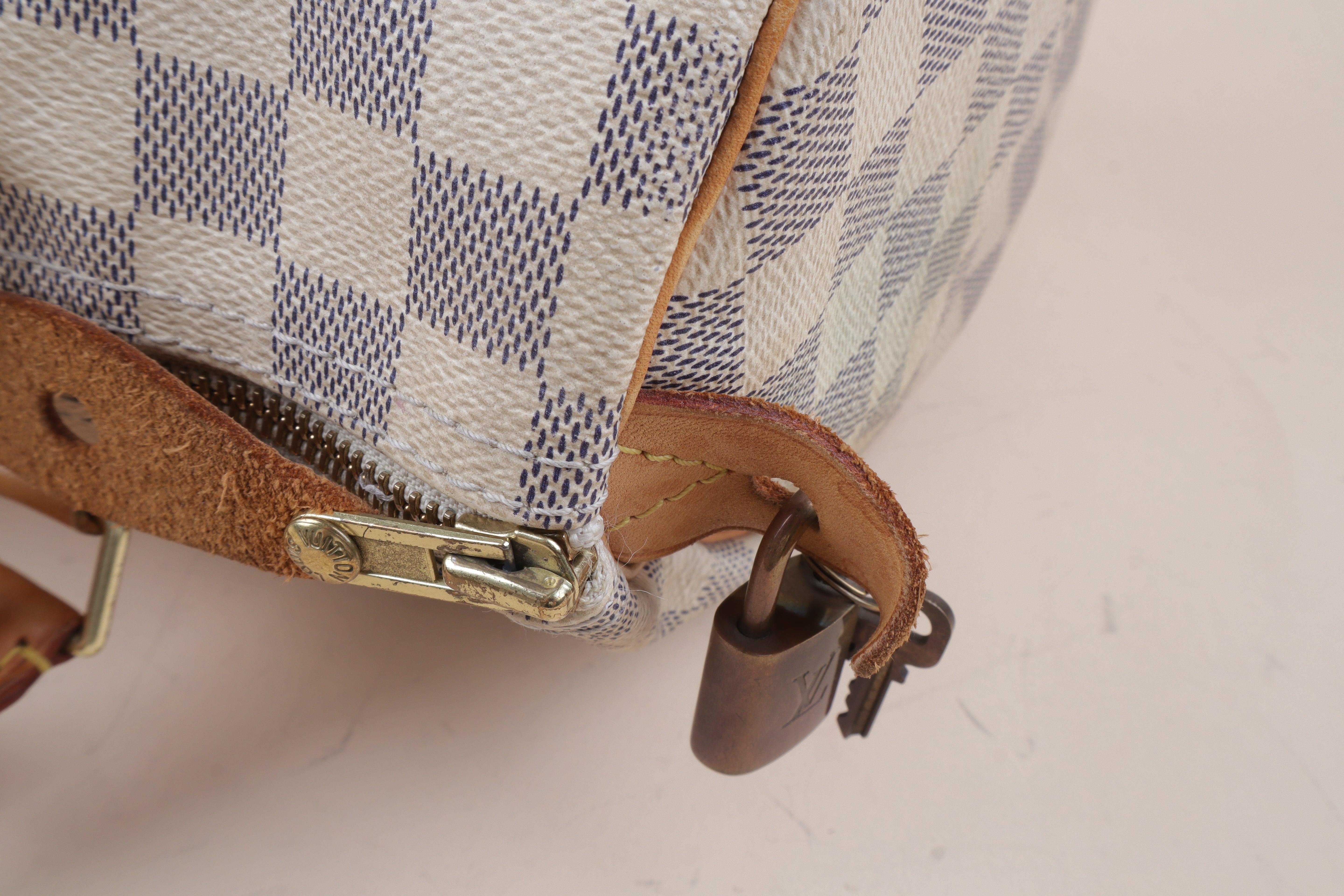 Louis Vuitton Damier Azur Speedy 30 Bag