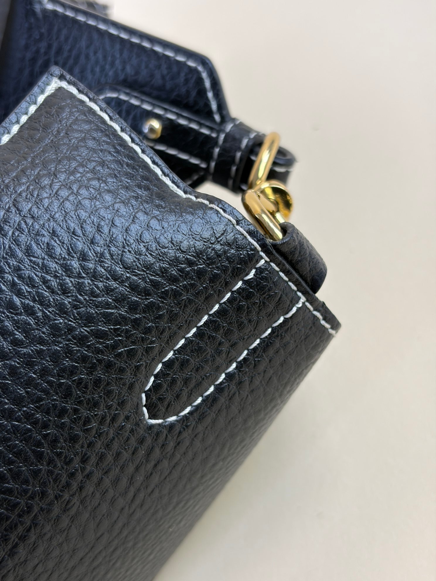 Stella Mccartney Black Logo Square Crossbody Bag