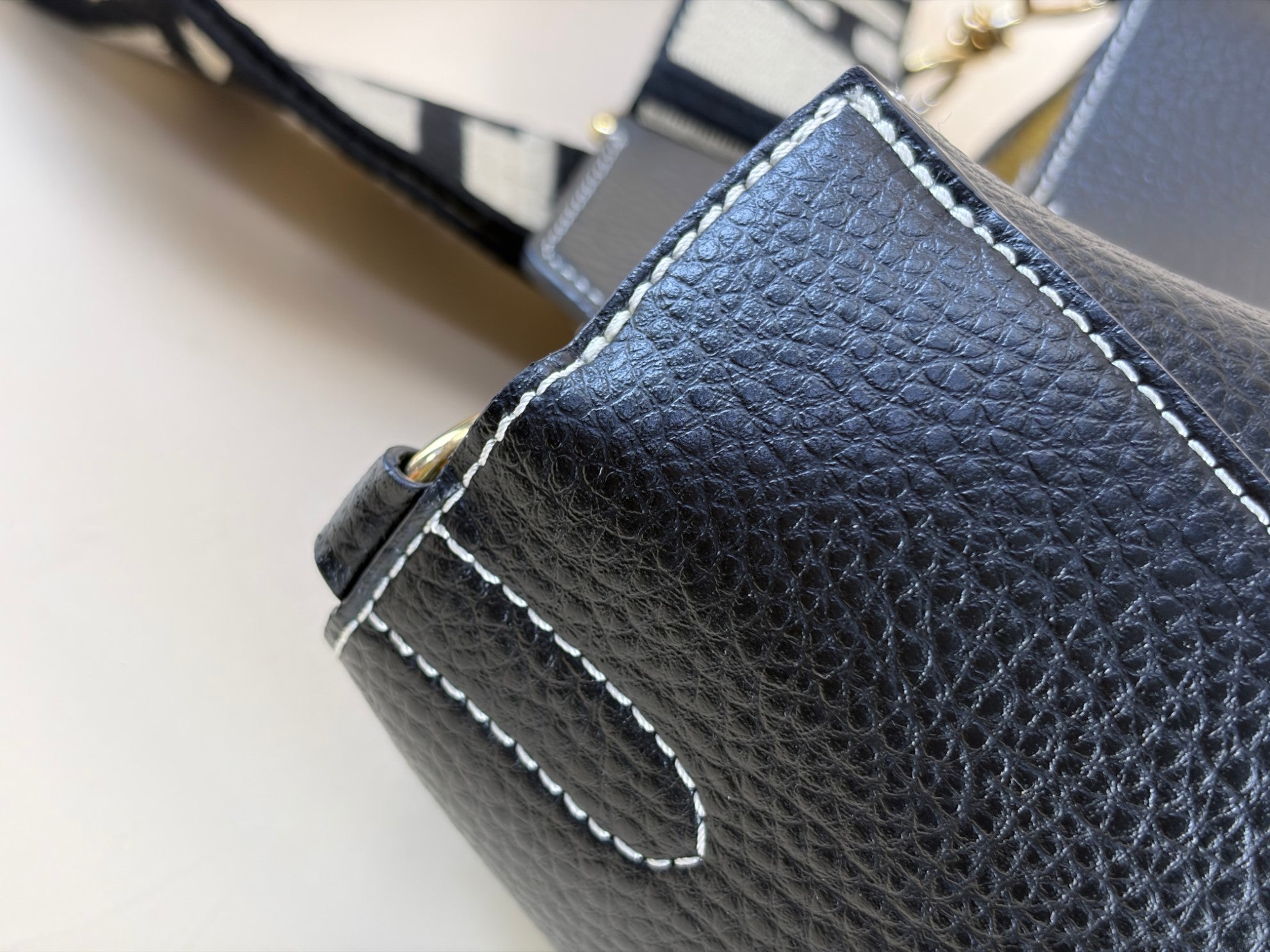 Stella Mccartney Black Logo Square Crossbody Bag