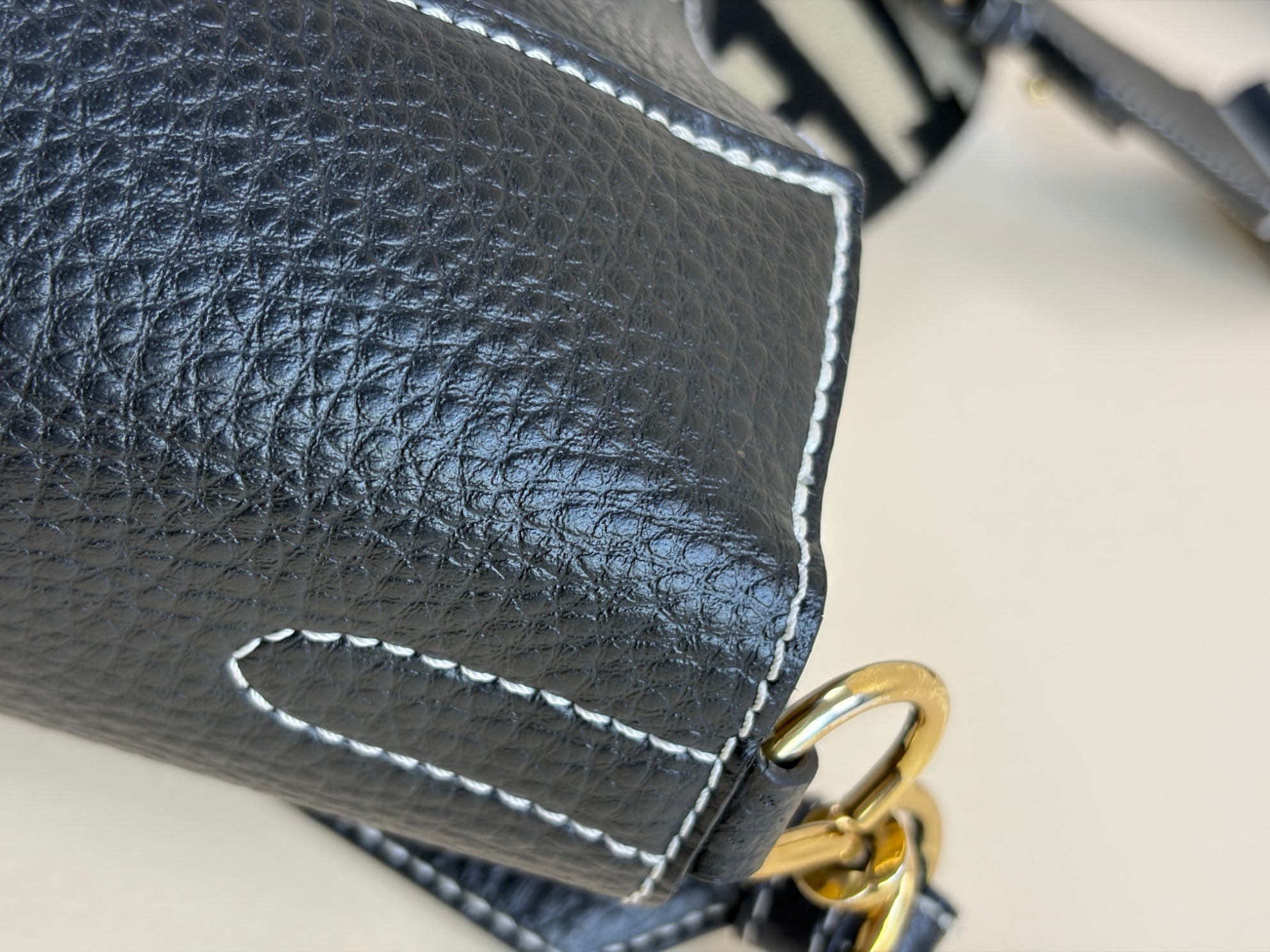 Stella Mccartney Black Logo Square Crossbody Bag