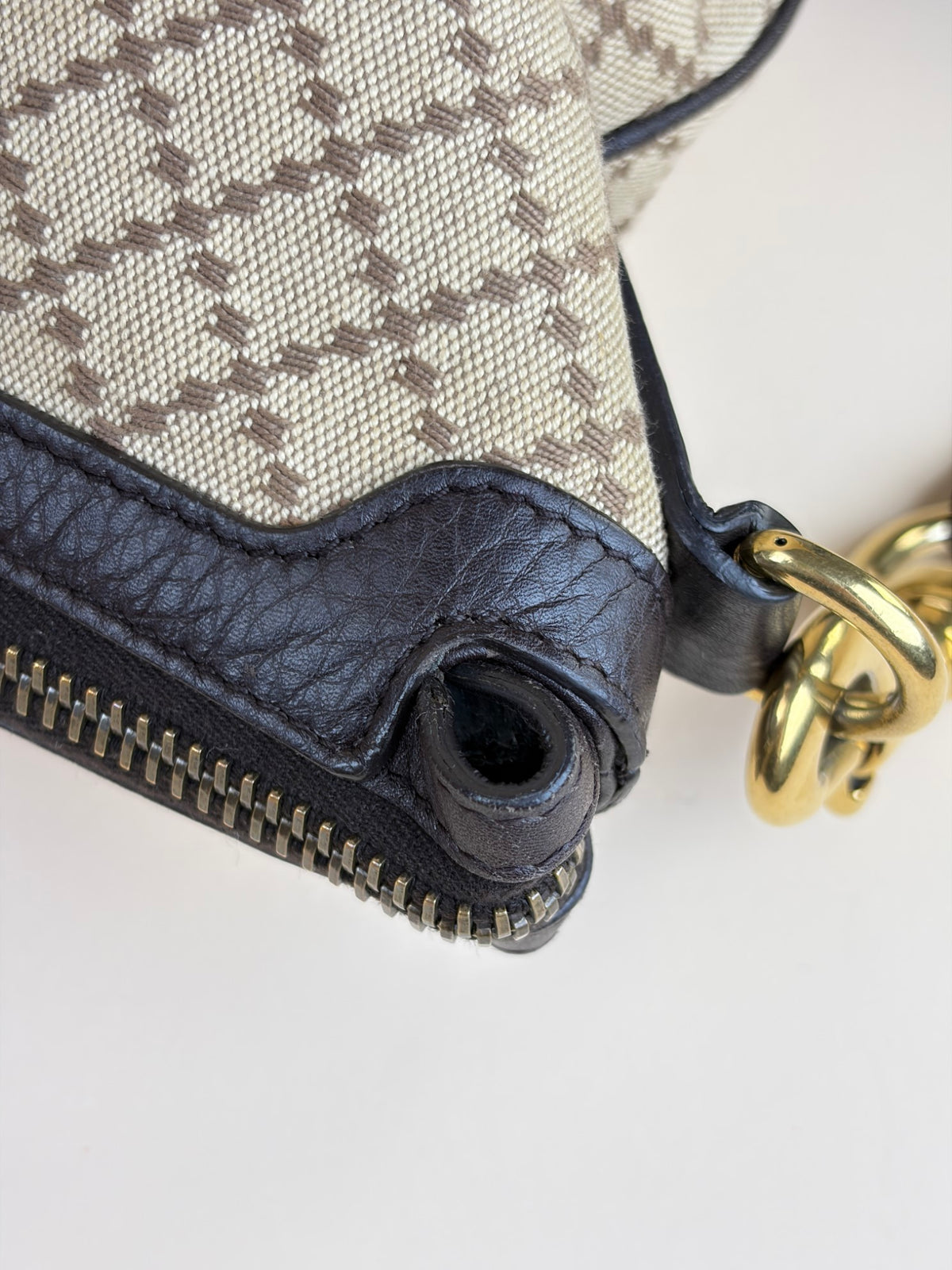 Gucci beige/brown diamante canvas