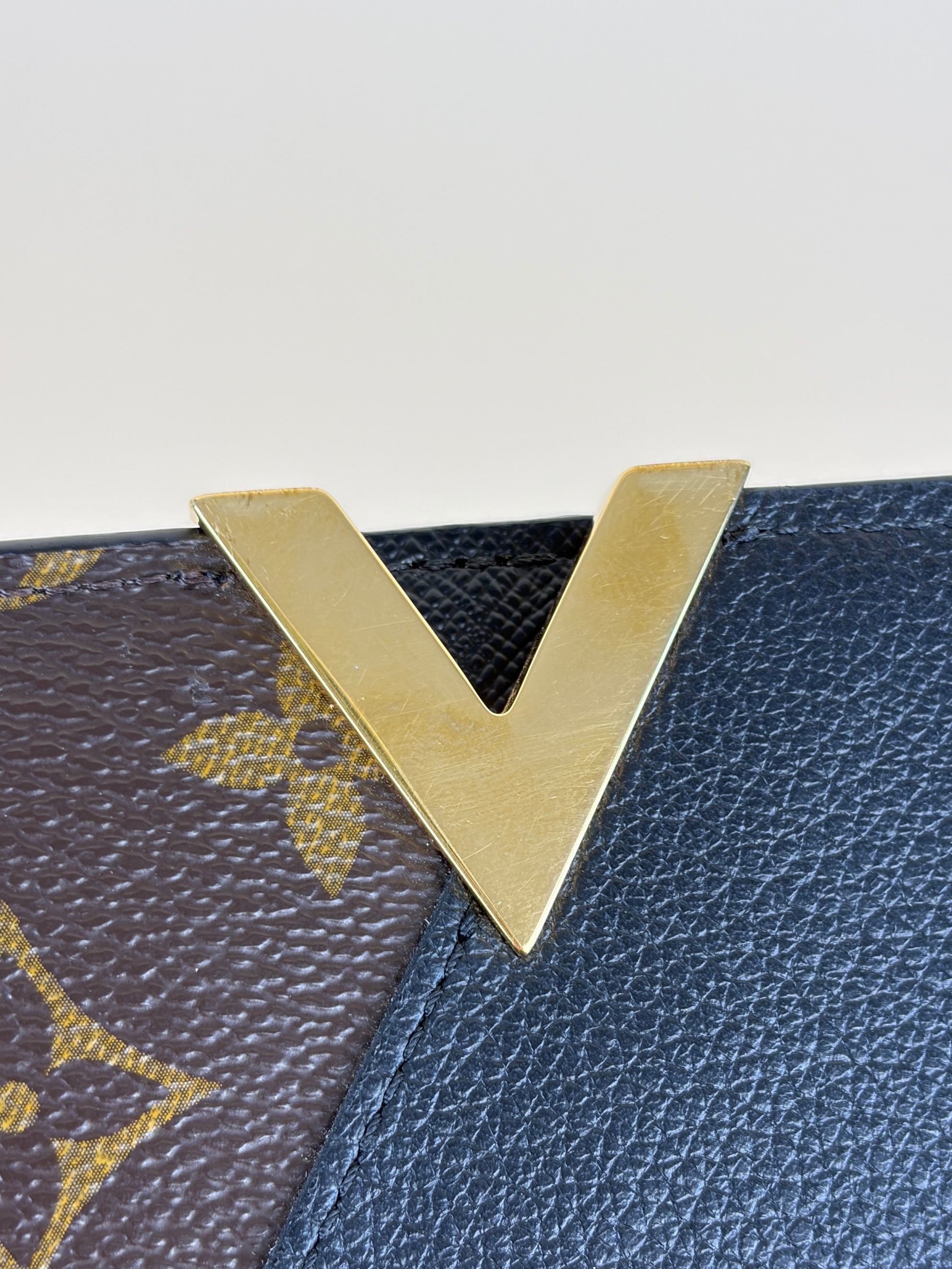 Louis Vuitton Monogram Black Kimono Wallet
