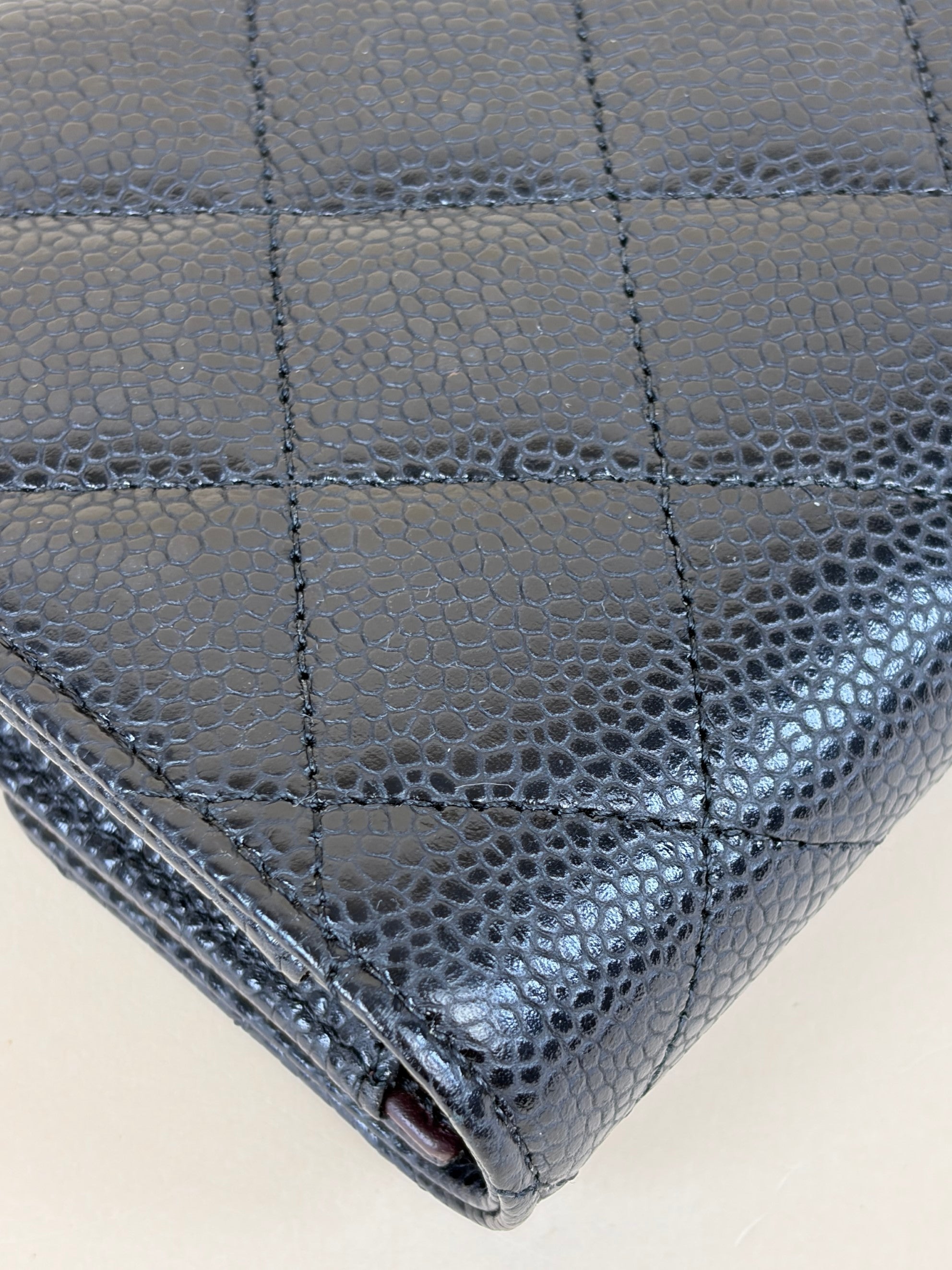 Chanel Black Quilted Large Gusset Flap Wallet