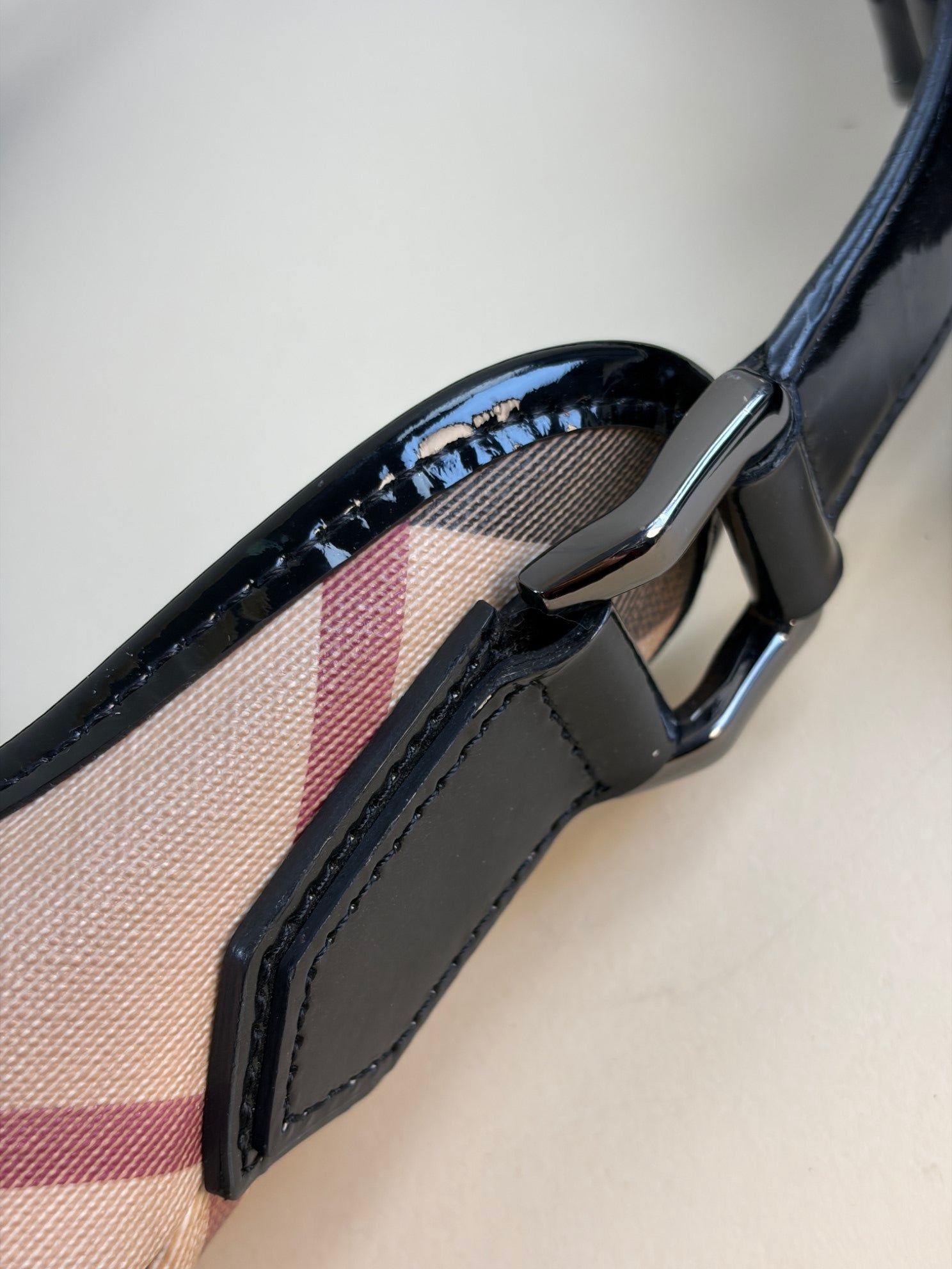 Burberry black Nova Check Brooke Hobo Bag