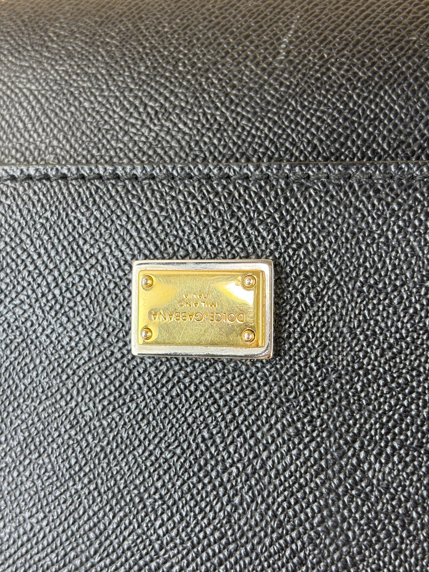 Dolce & Gabbana Black Sicily hand bag Medium Bag