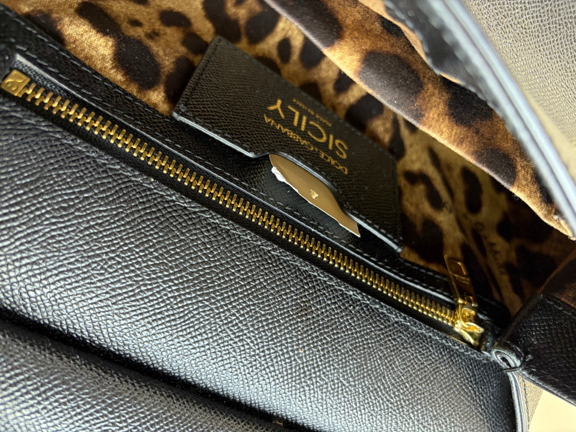 Dolce & Gabbana Black Sicily hand bag Medium Bag