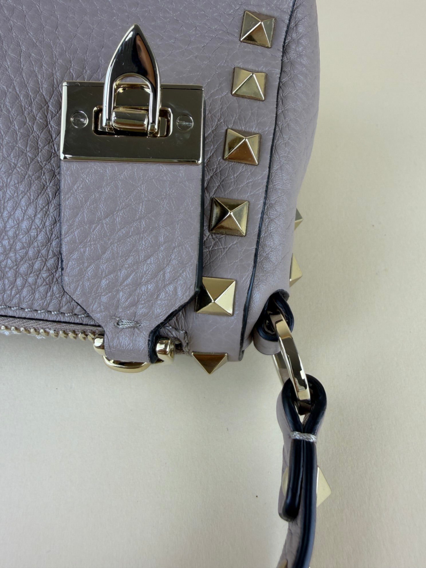 Valentino nude Rockstud Small Crossbody Bag
