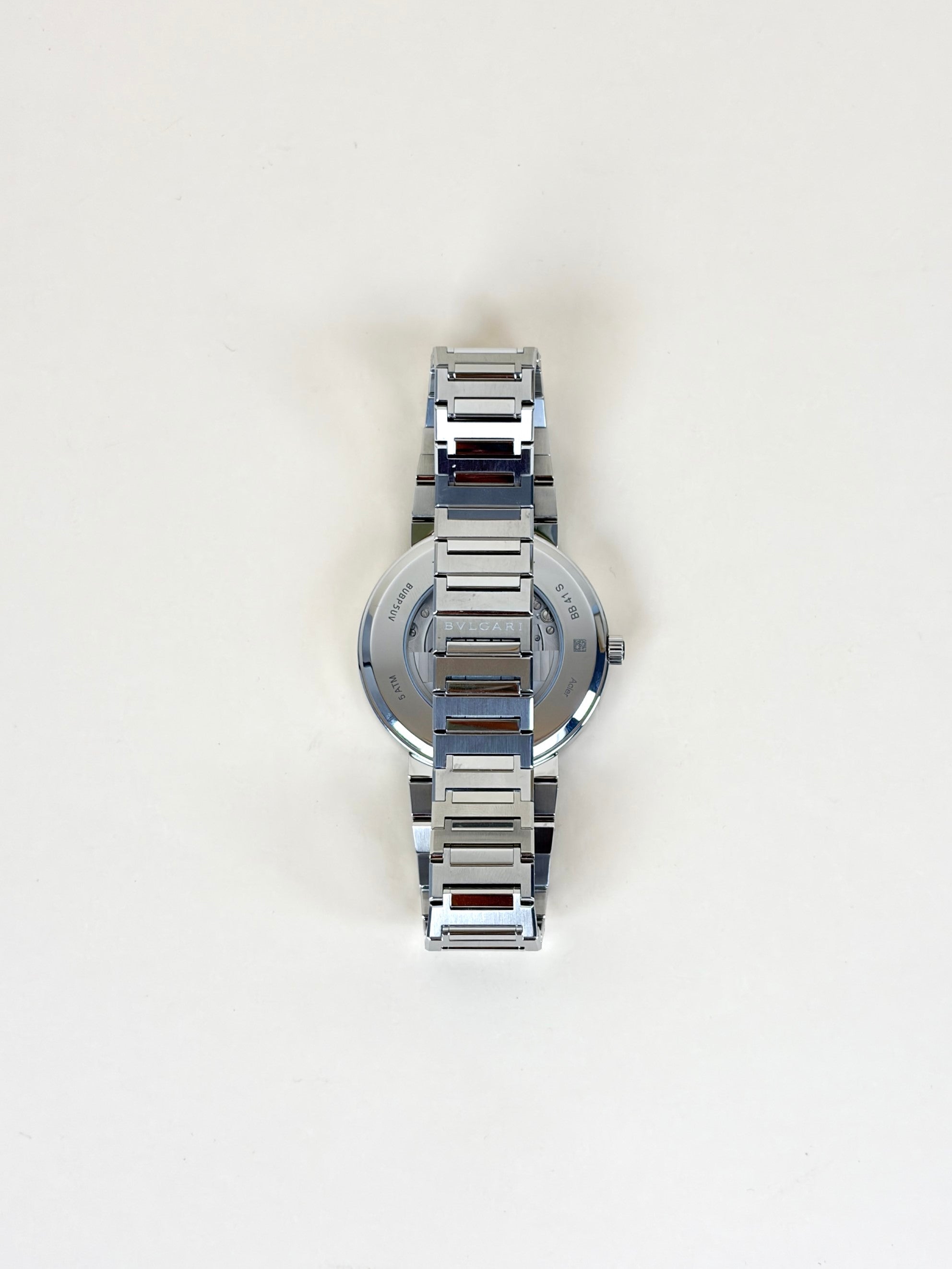 Bvlgari Stainless Steel Sunray 41mm Automatic Men Watch