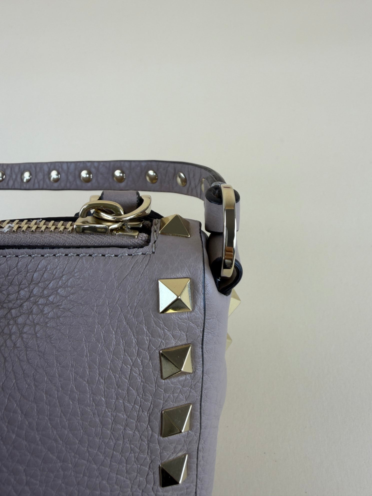 Valentino nude Rockstud Small Crossbody Bag