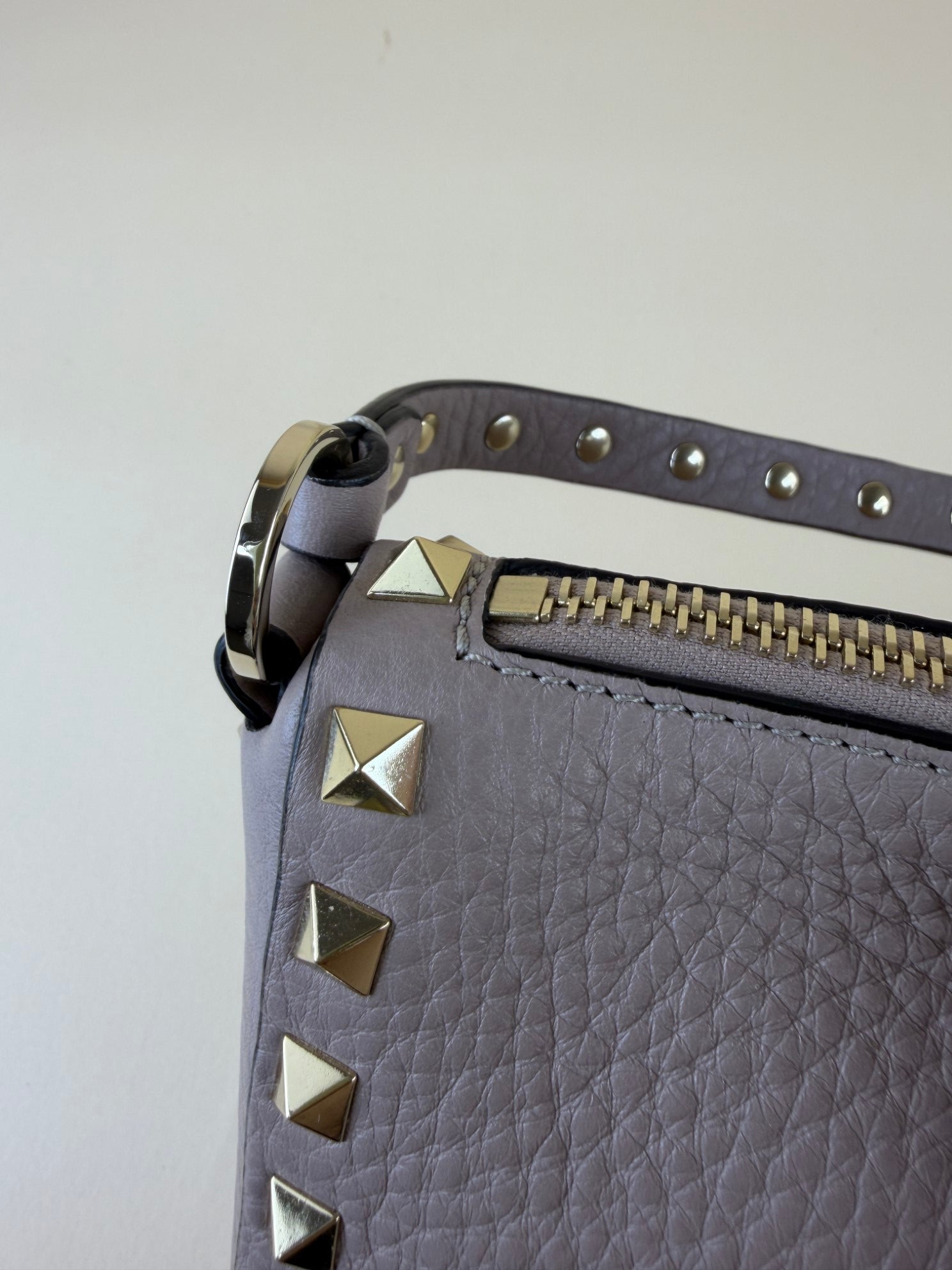Valentino nude Rockstud Small Crossbody Bag