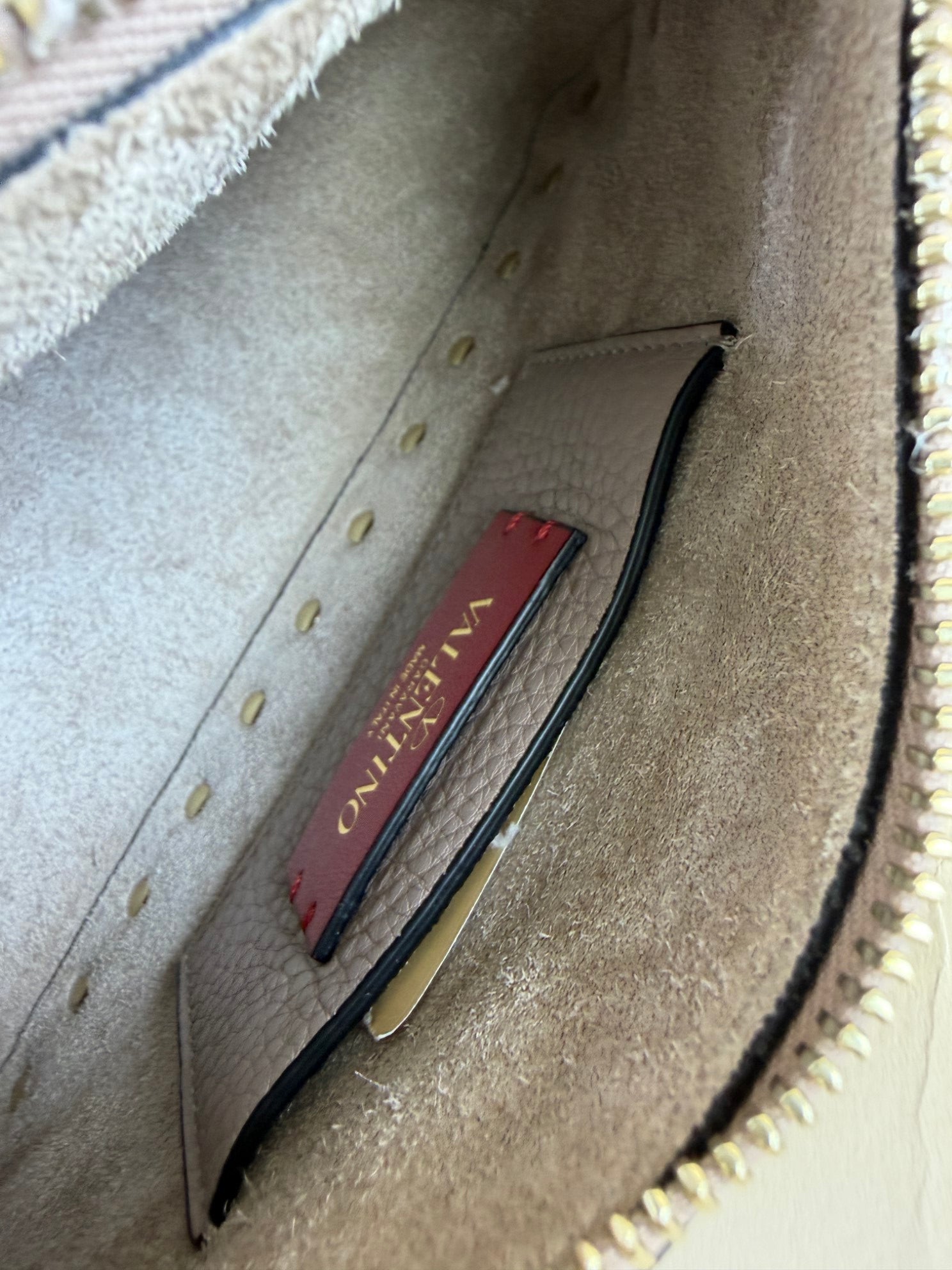 Valentino nude Rockstud Small Crossbody Bag