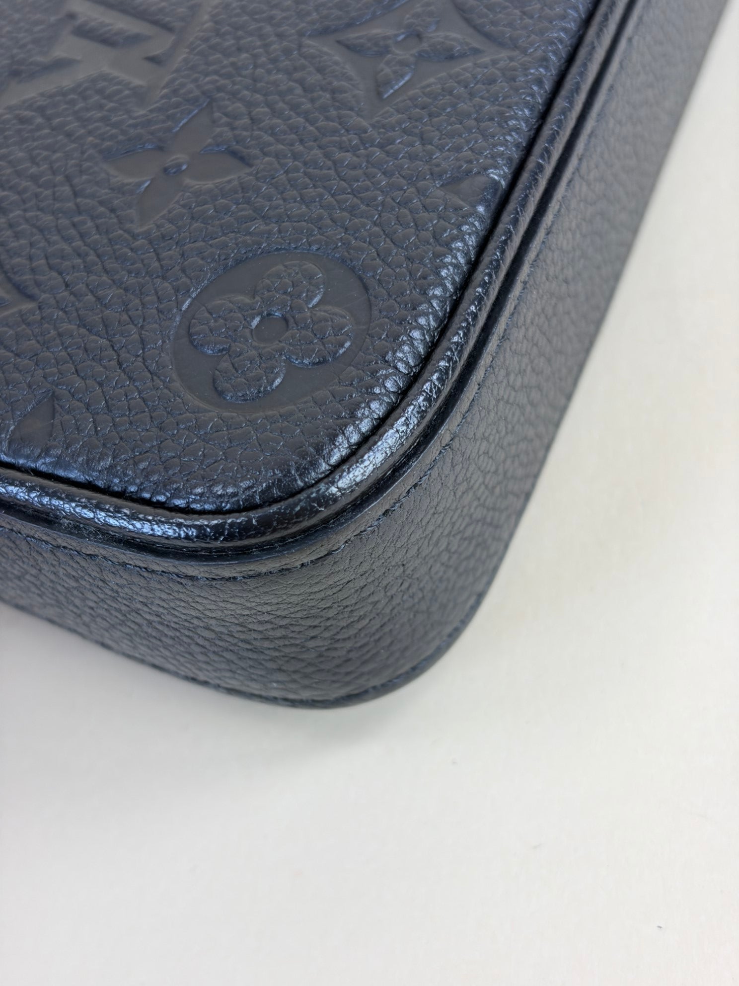 Louis Vuitton Black Monogram Empreinte easy pouch on strap