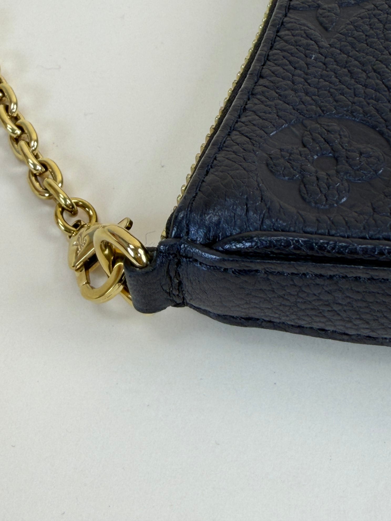 Louis Vuitton Black Monogram Empreinte easy pouch on strap