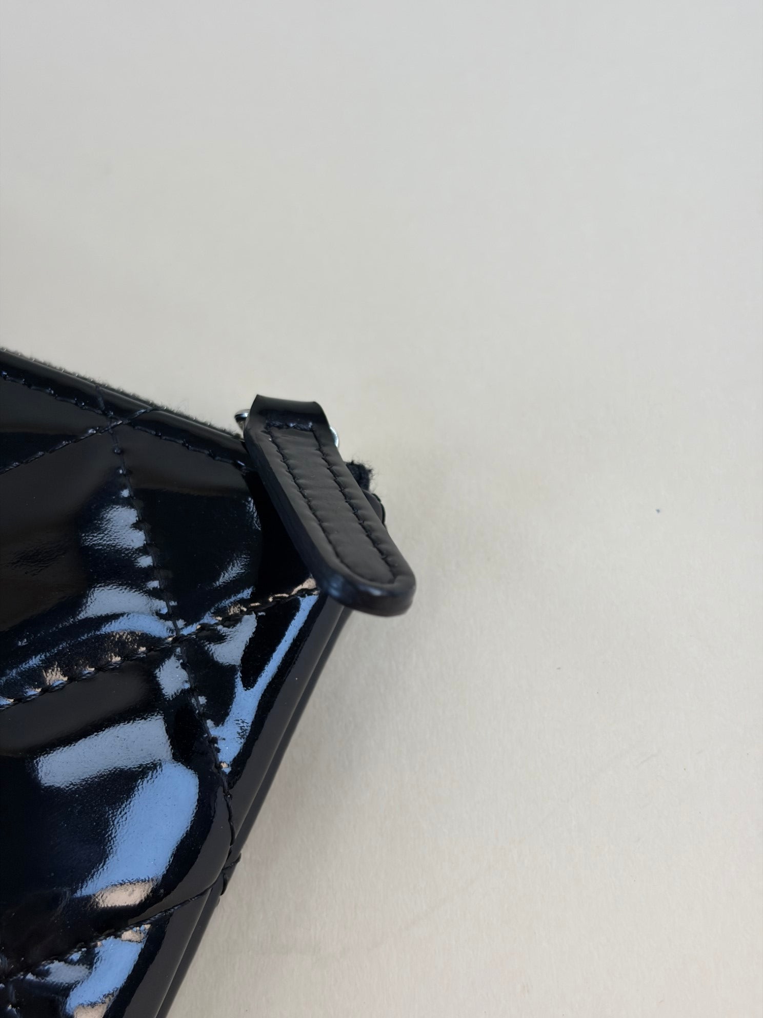 Chanel Black Medium D-Case Zip Pouch