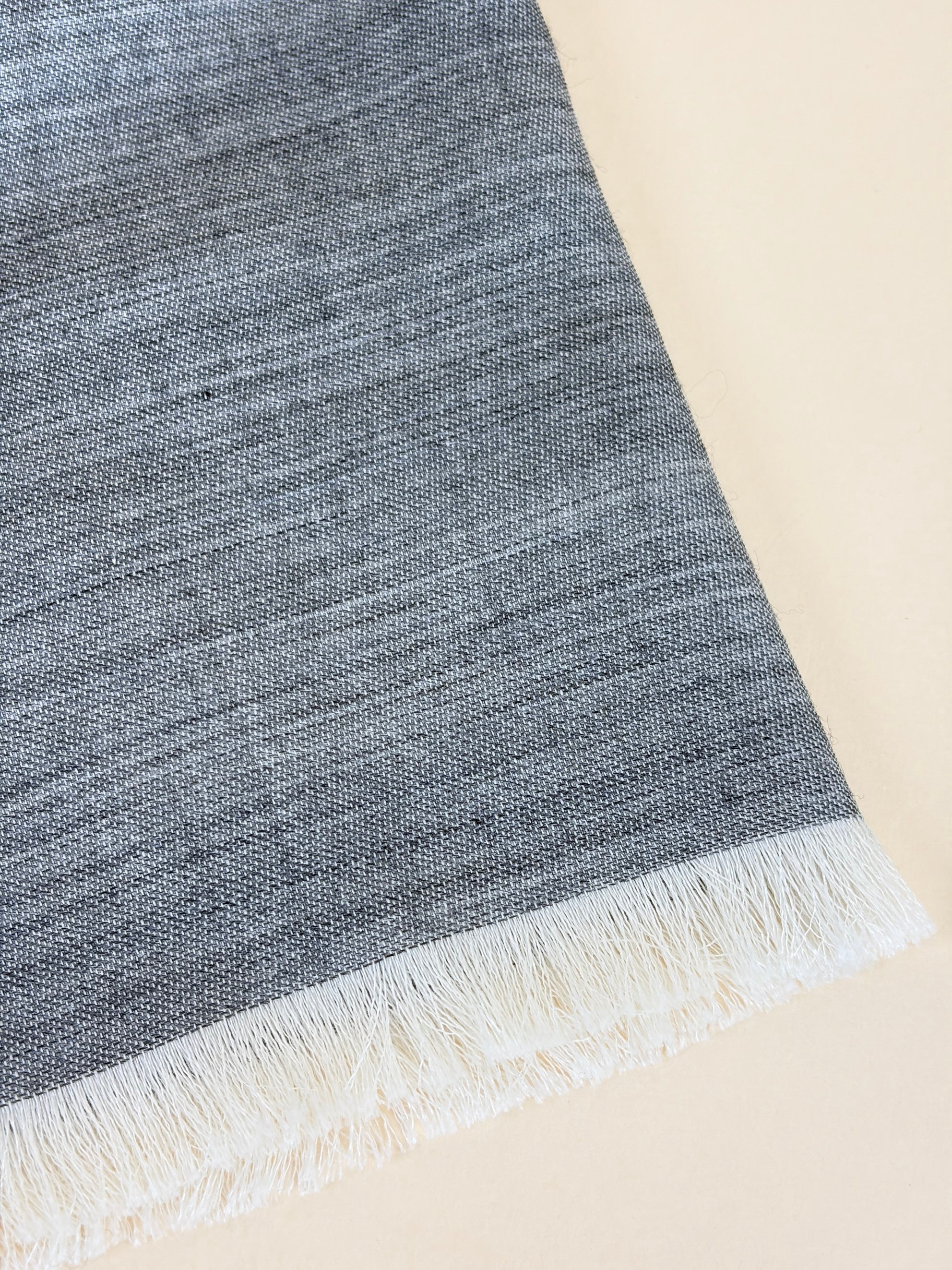 Gucci Light Grey GG Wool Silk Scarf