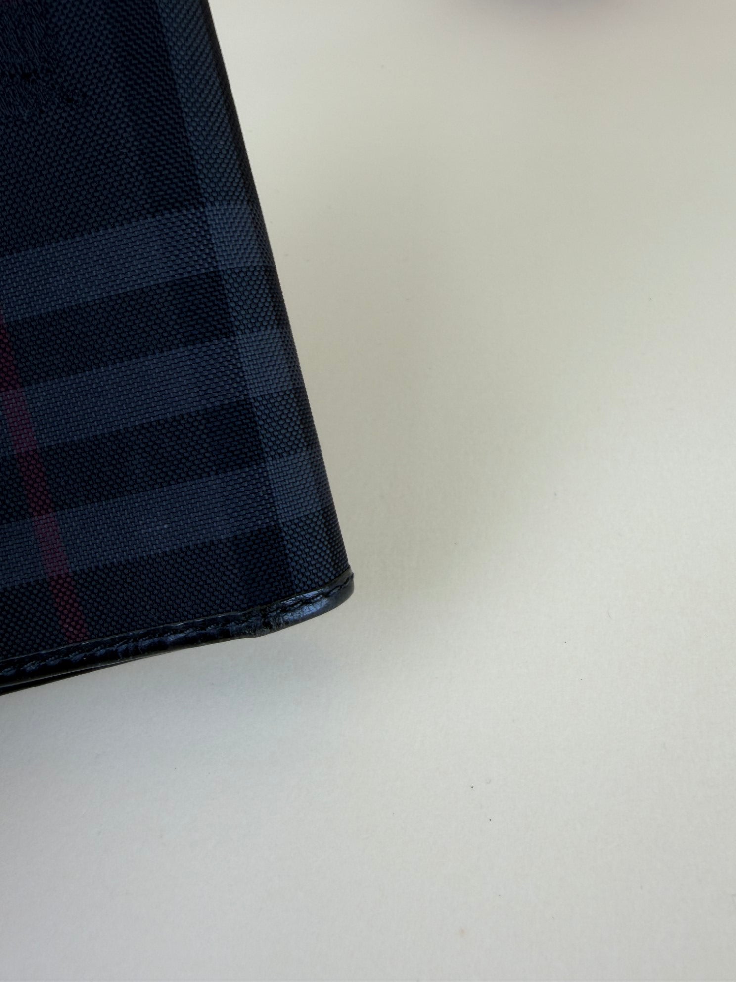 Burberry Haymarket continental wallet black check