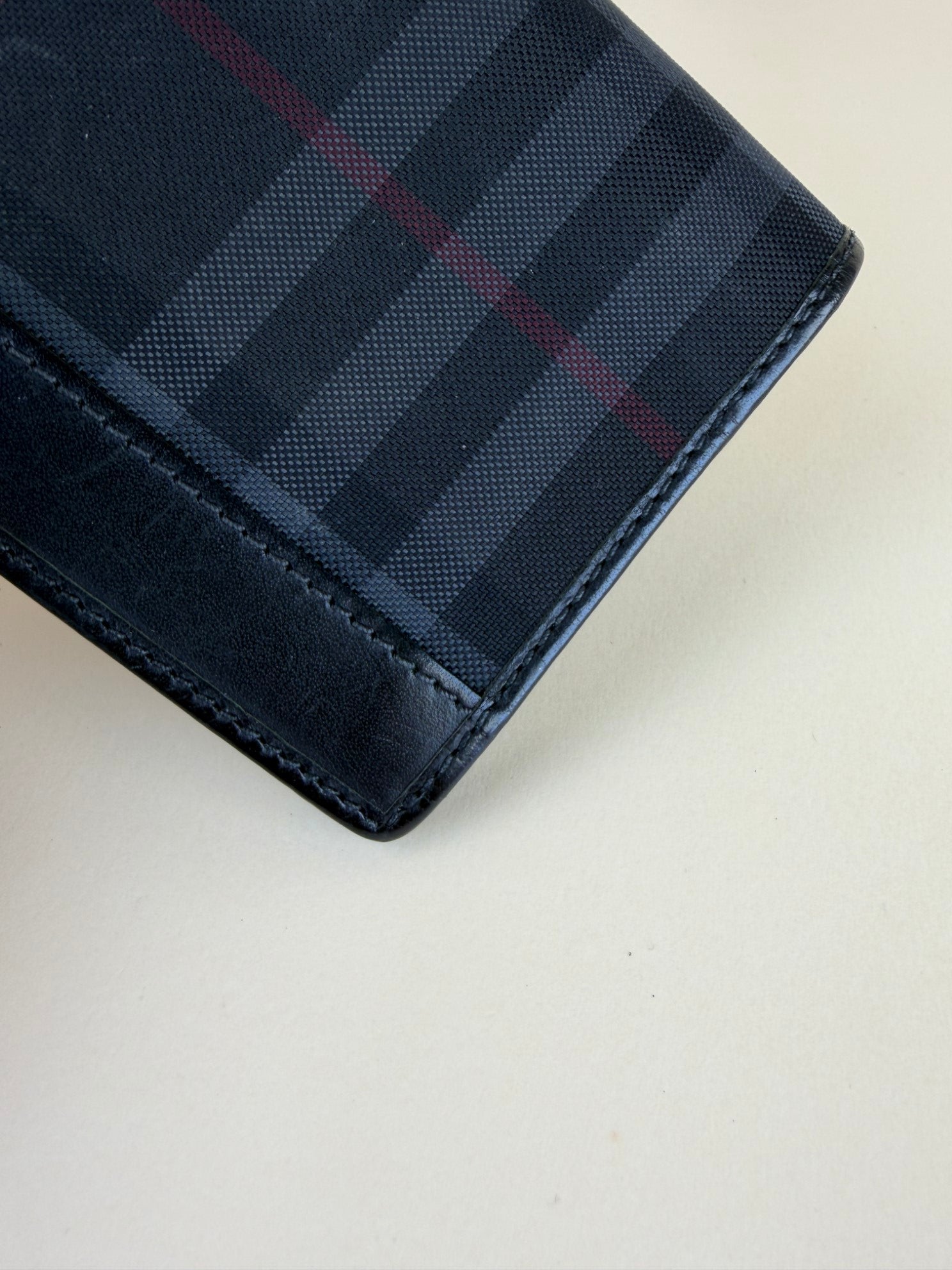 Burberry Haymarket continental wallet black check