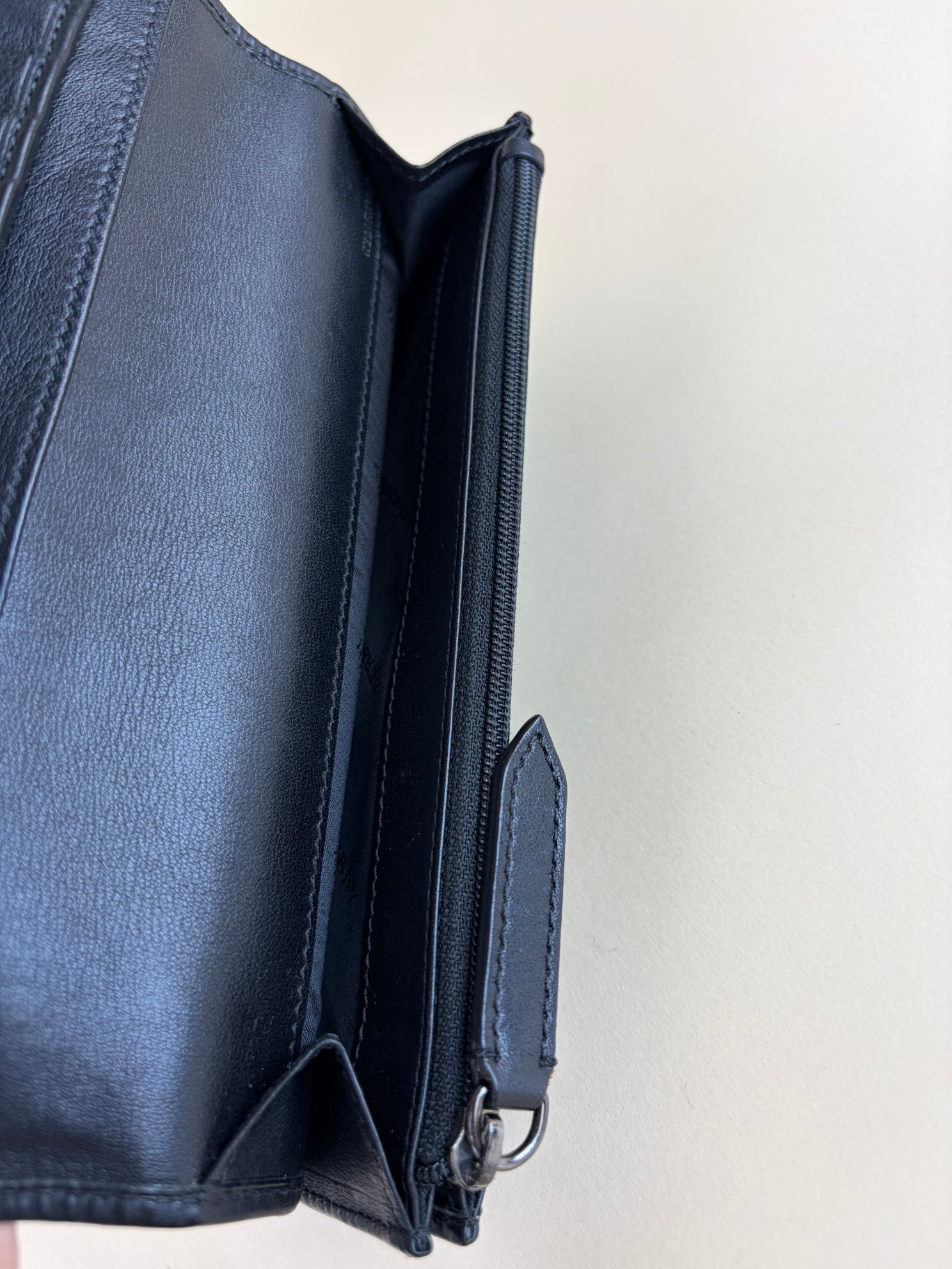 Burberry Haymarket continental wallet black check