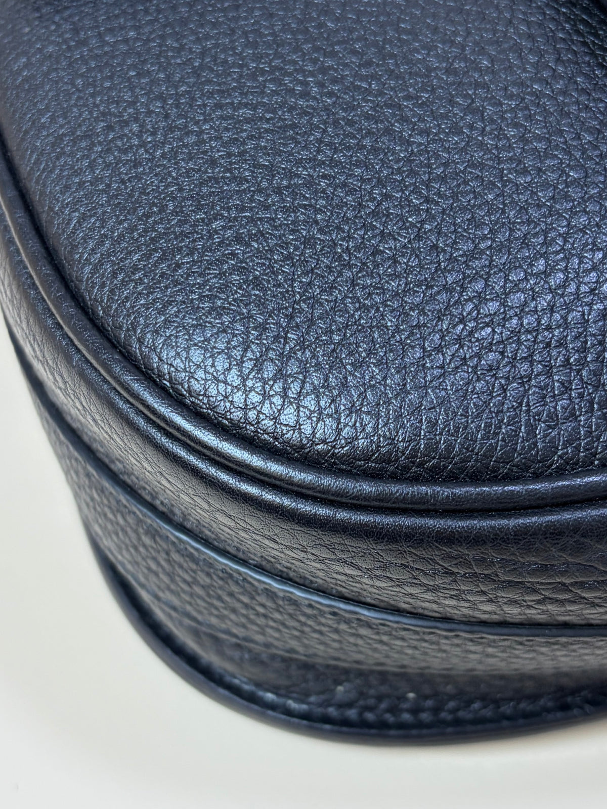 Christian Dior Black grained calfskin Bobby Medium Bag