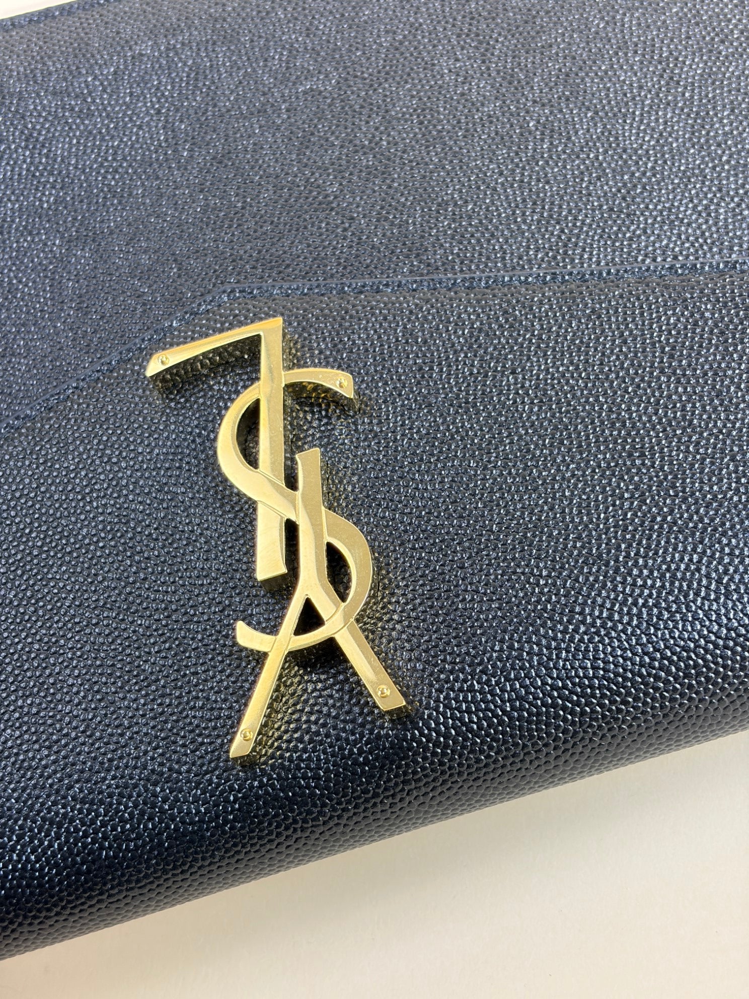 YSL Black Uptown Pouch