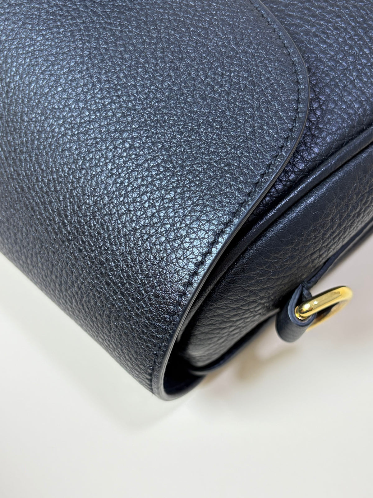 Christian Dior Black grained calfskin Bobby Medium Bag