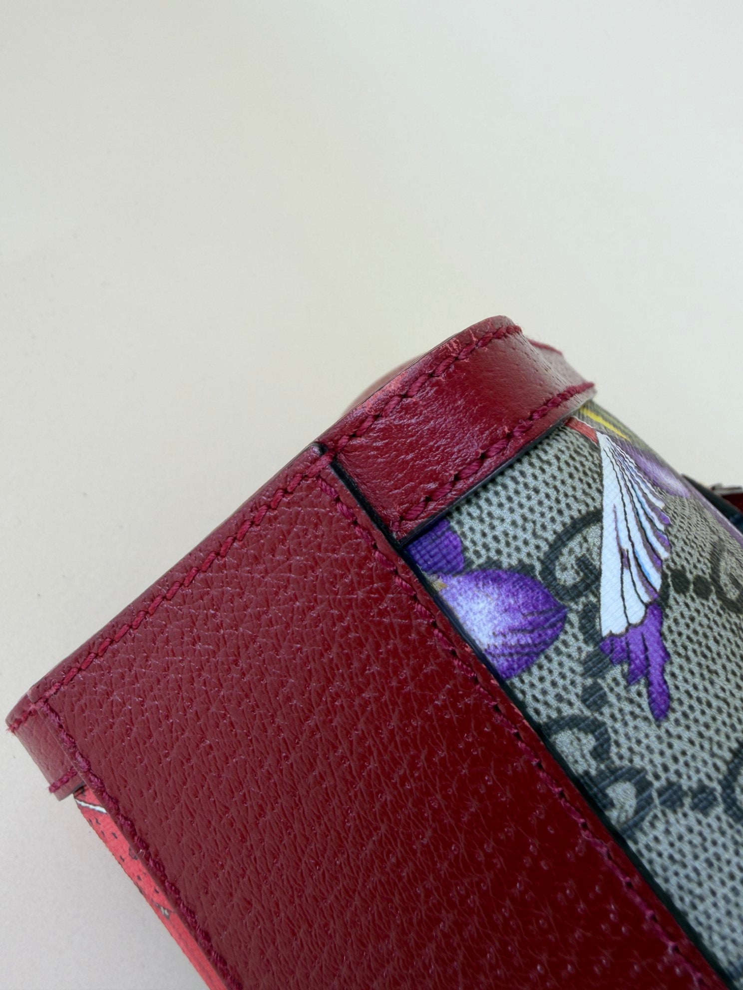 Gucci Ophidia totty bag floral gg red