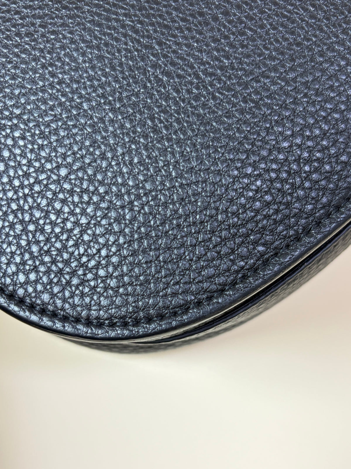 Christian Dior Black grained calfskin Bobby Medium Bag