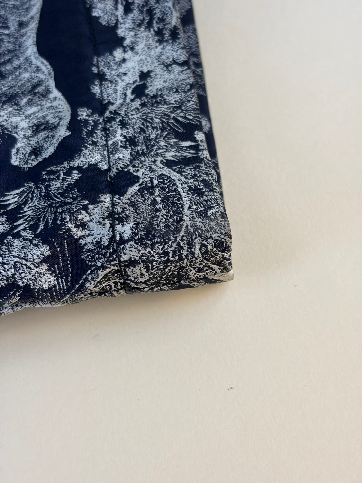 Christian Dior Navy Toile De Jouy Reverse Technical Fabric Travel Zipped Pouch