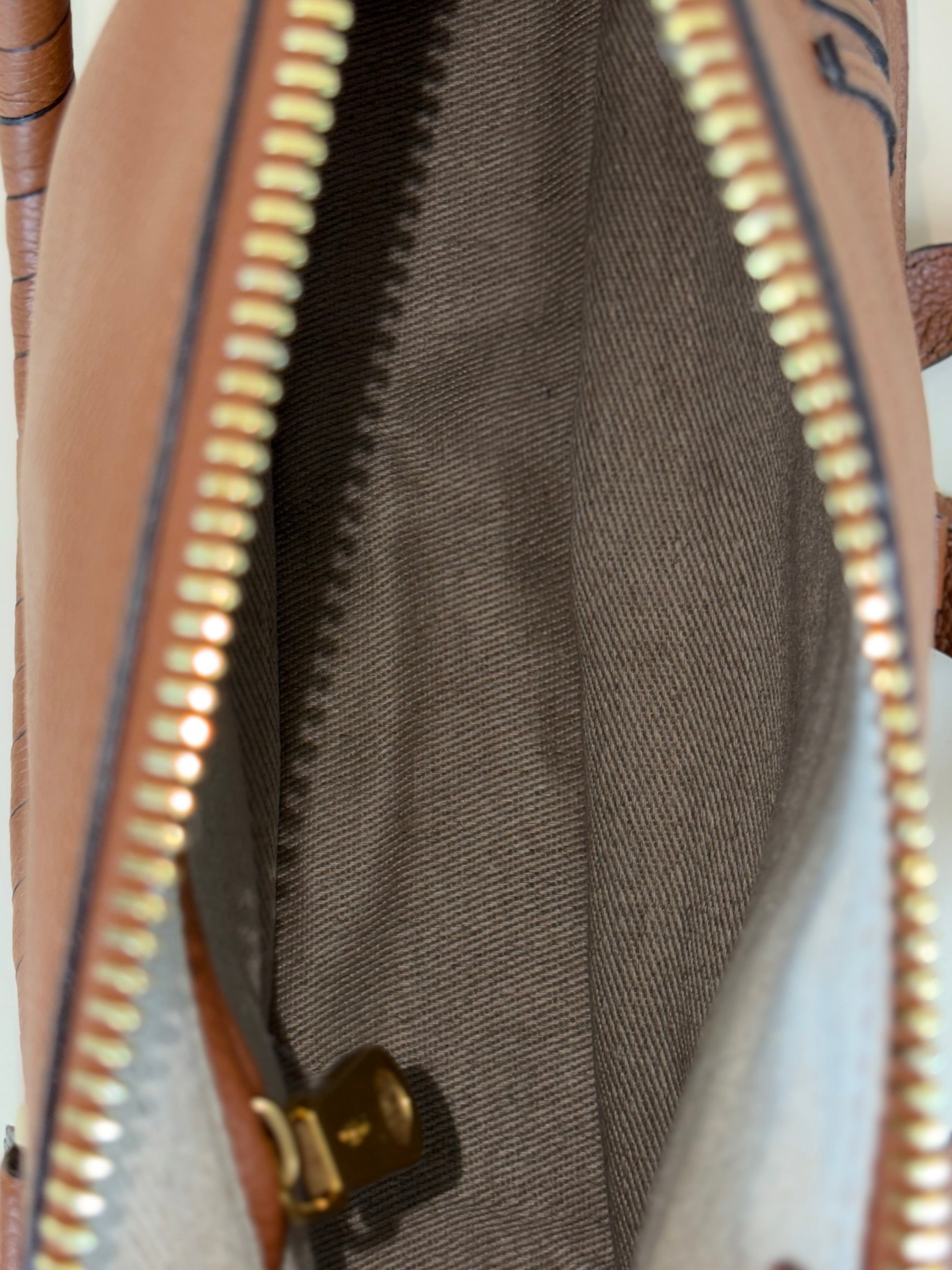 Chloe tan grained leather small Marcie shoulder bag