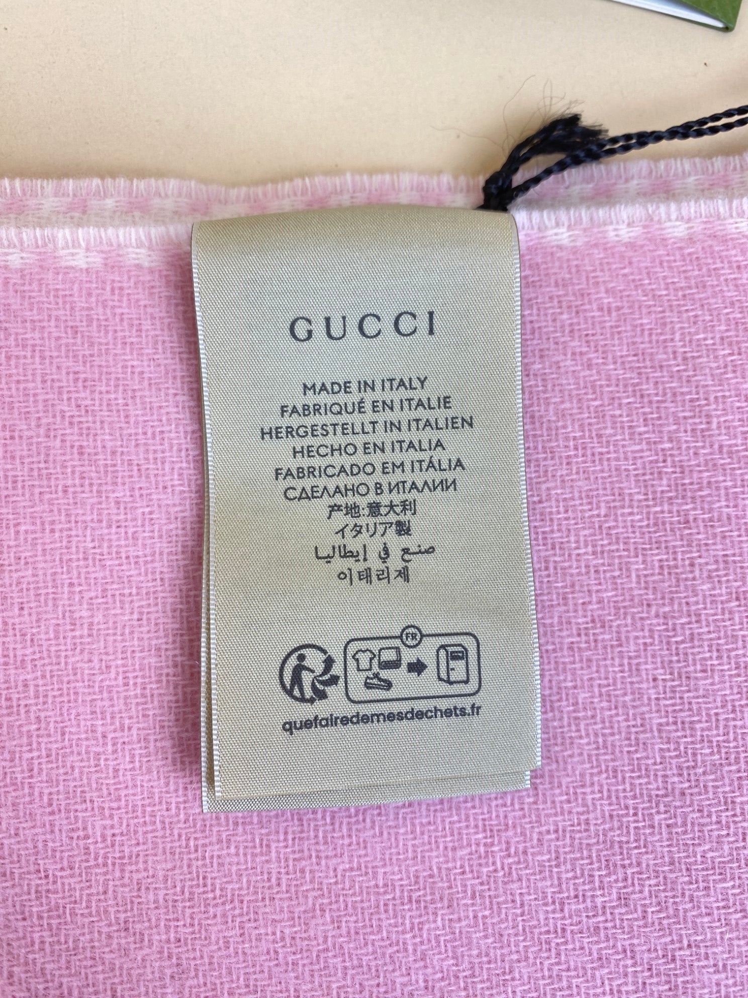 Gucci Bicolor Wool Cashmere Scarf-Scarf-Gucci-The Closet Egypt