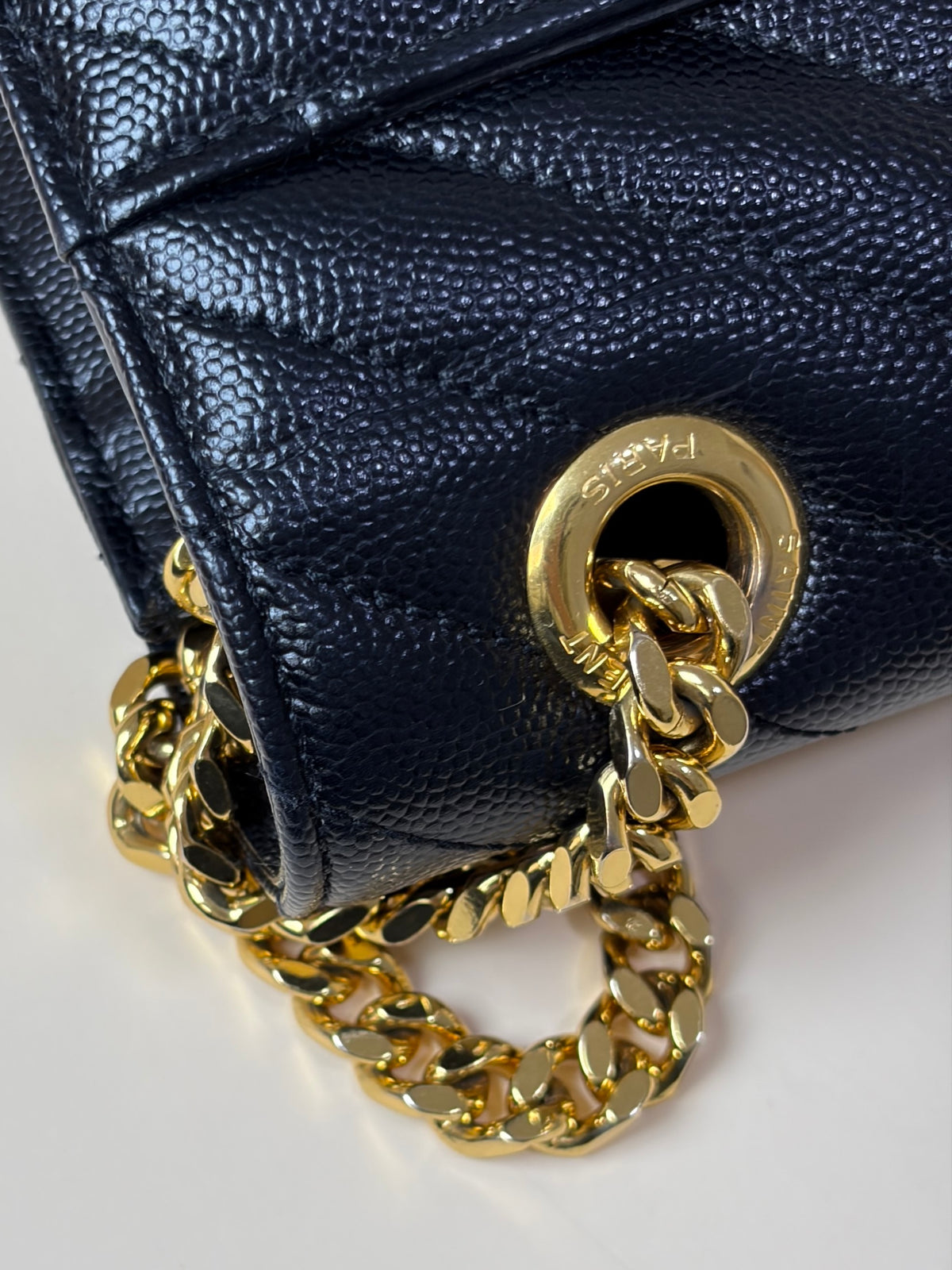 YSL black Envelope shoulder bag