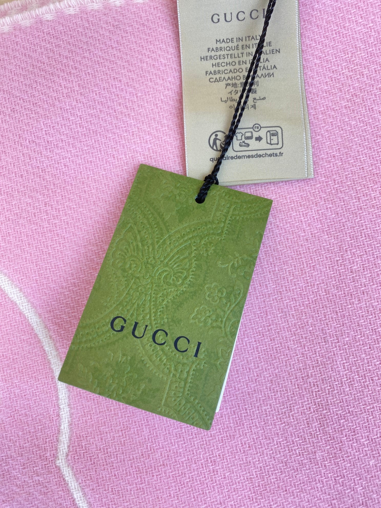 Gucci Bicolor Wool Cashmere Scarf-Scarf-Gucci-The Closet Egypt
