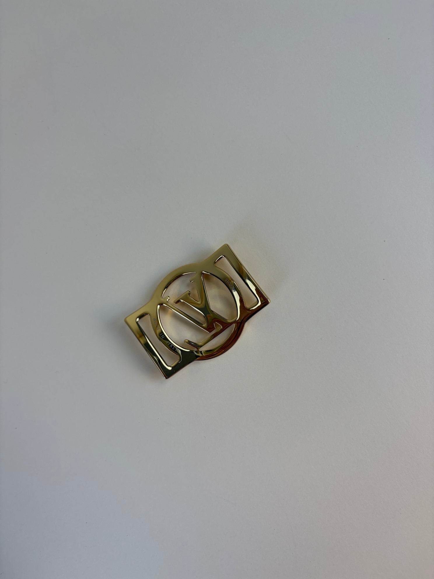 Louis Vuitton Leopard Black Monogram Silk Scarf with Gold LV Pin