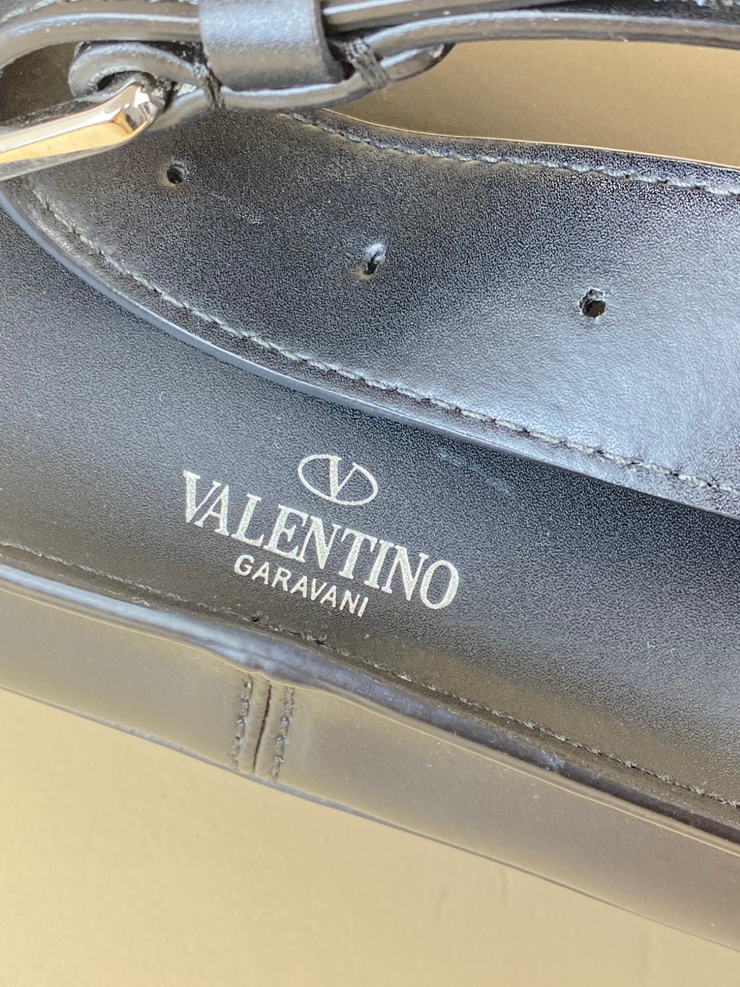Valentino Black VLTN Logo Belt Bag-Belt Bag-Valentino-The Closet Egypt