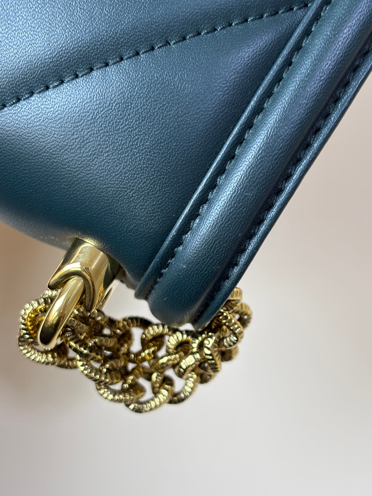 Dolce & Gabbana dark green quilted nappa medium devotion shoulder bag