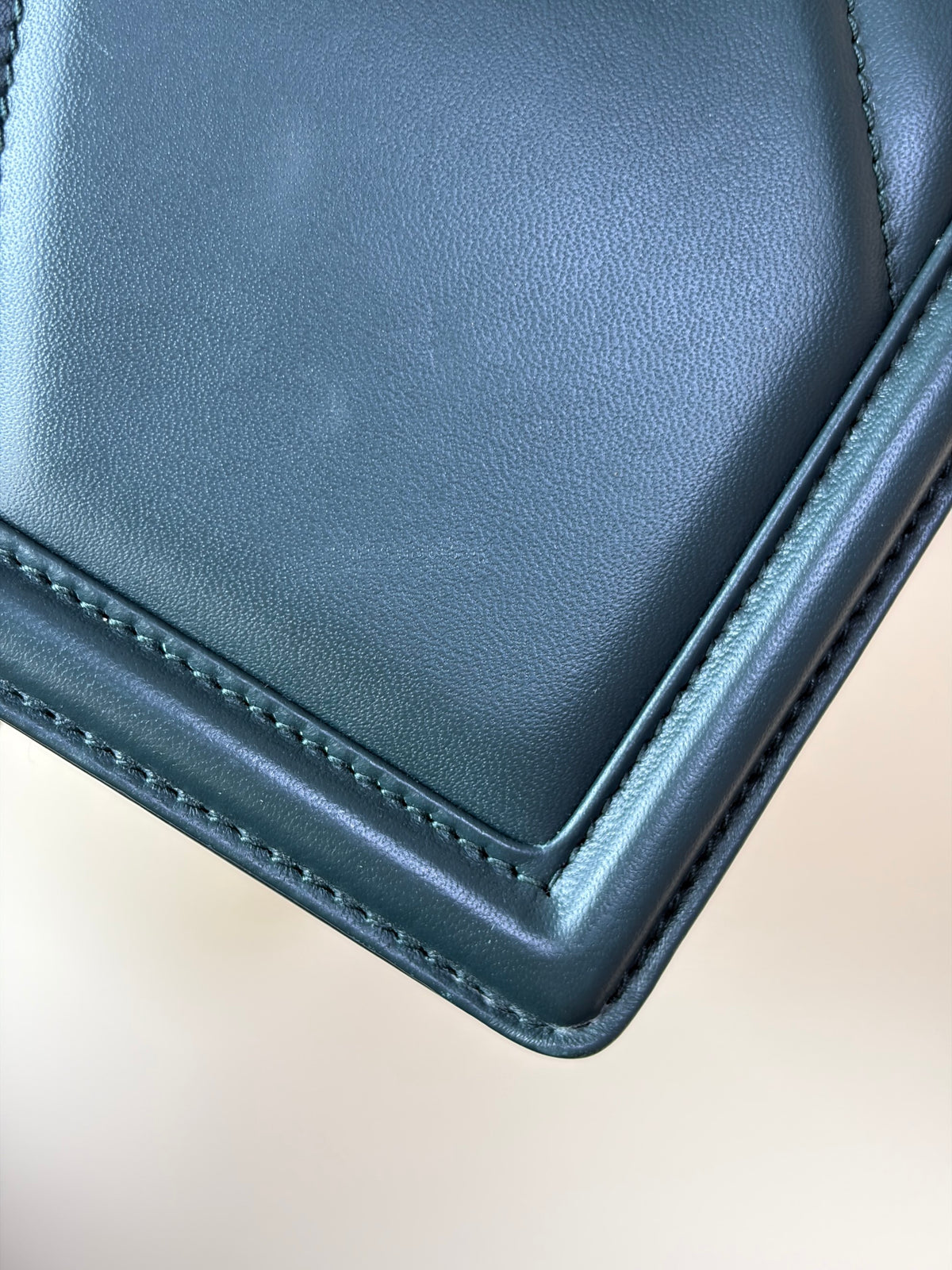 Dolce & Gabbana dark green quilted nappa medium devotion shoulder bag