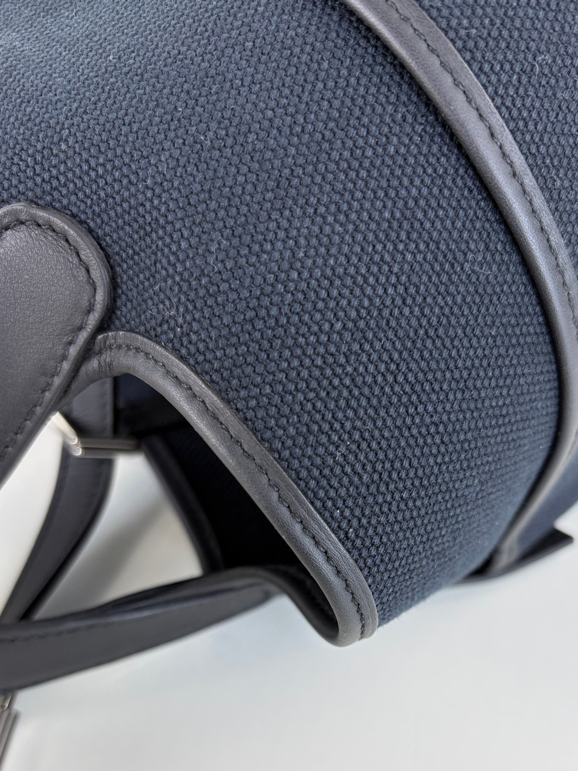 Hermes cargo picoting pocket lock 18noir Golland canvas and swift calfskin palladium Hardware