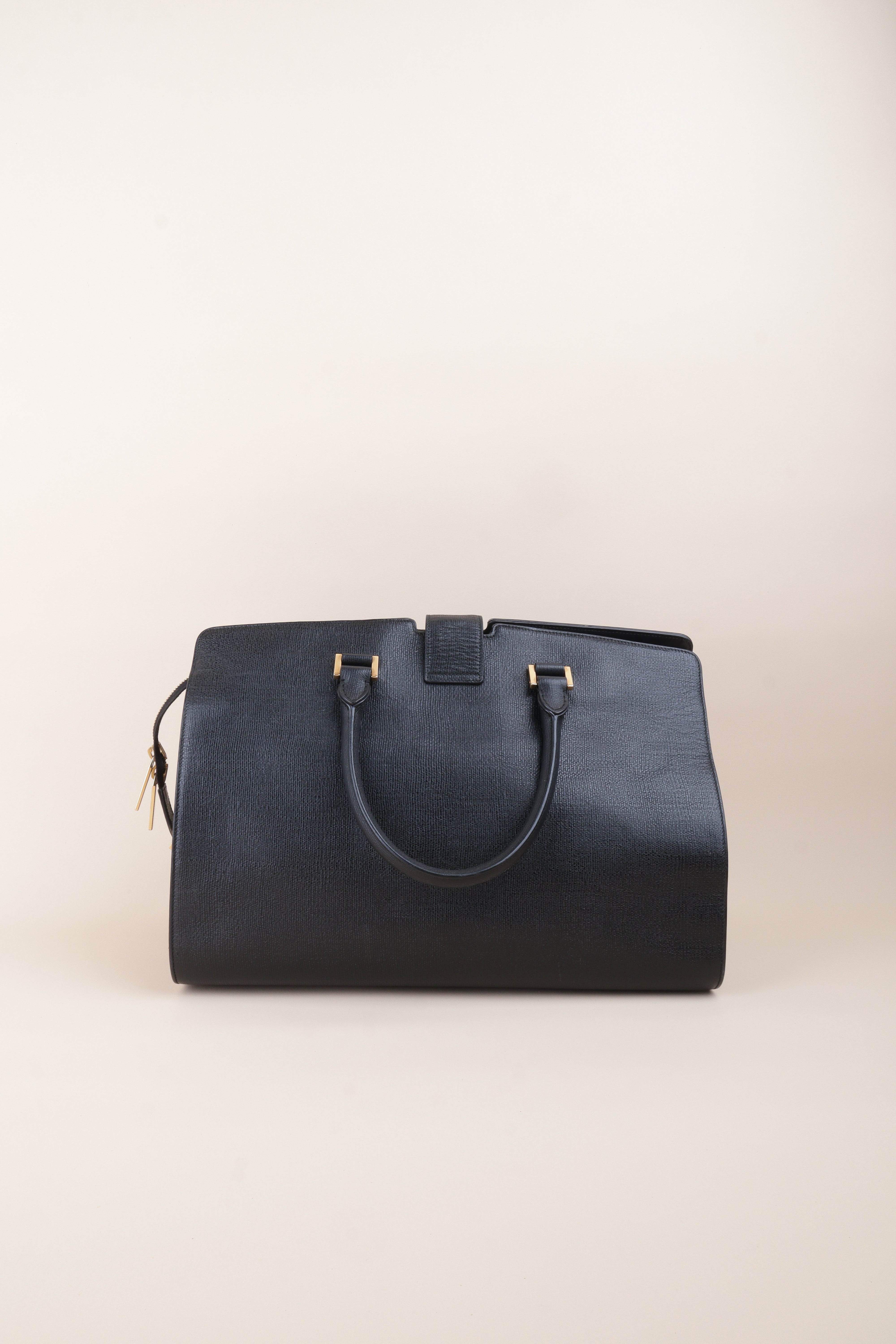 YSL Black Classic Y Cabas Tote Bag Medium Bag