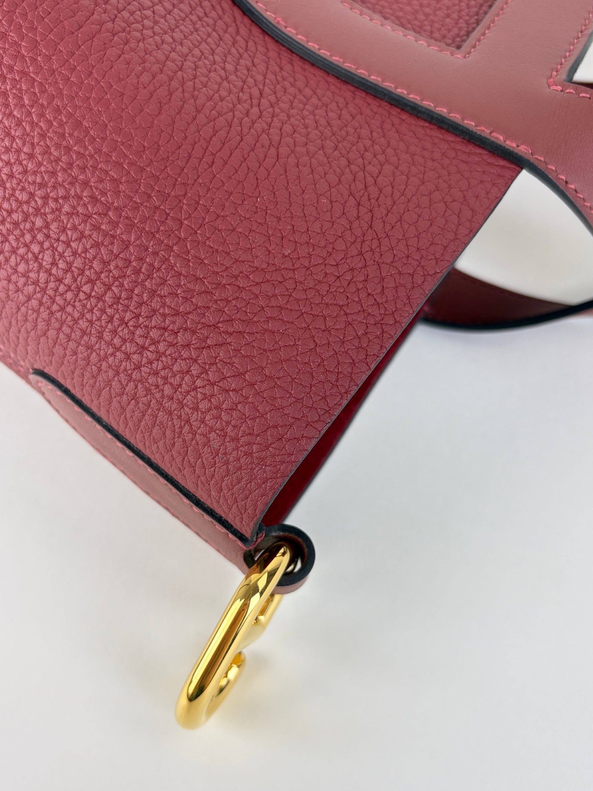 Hermes rouge h tourbillon Clemence swift in the loop 23 Loop 18 Bag