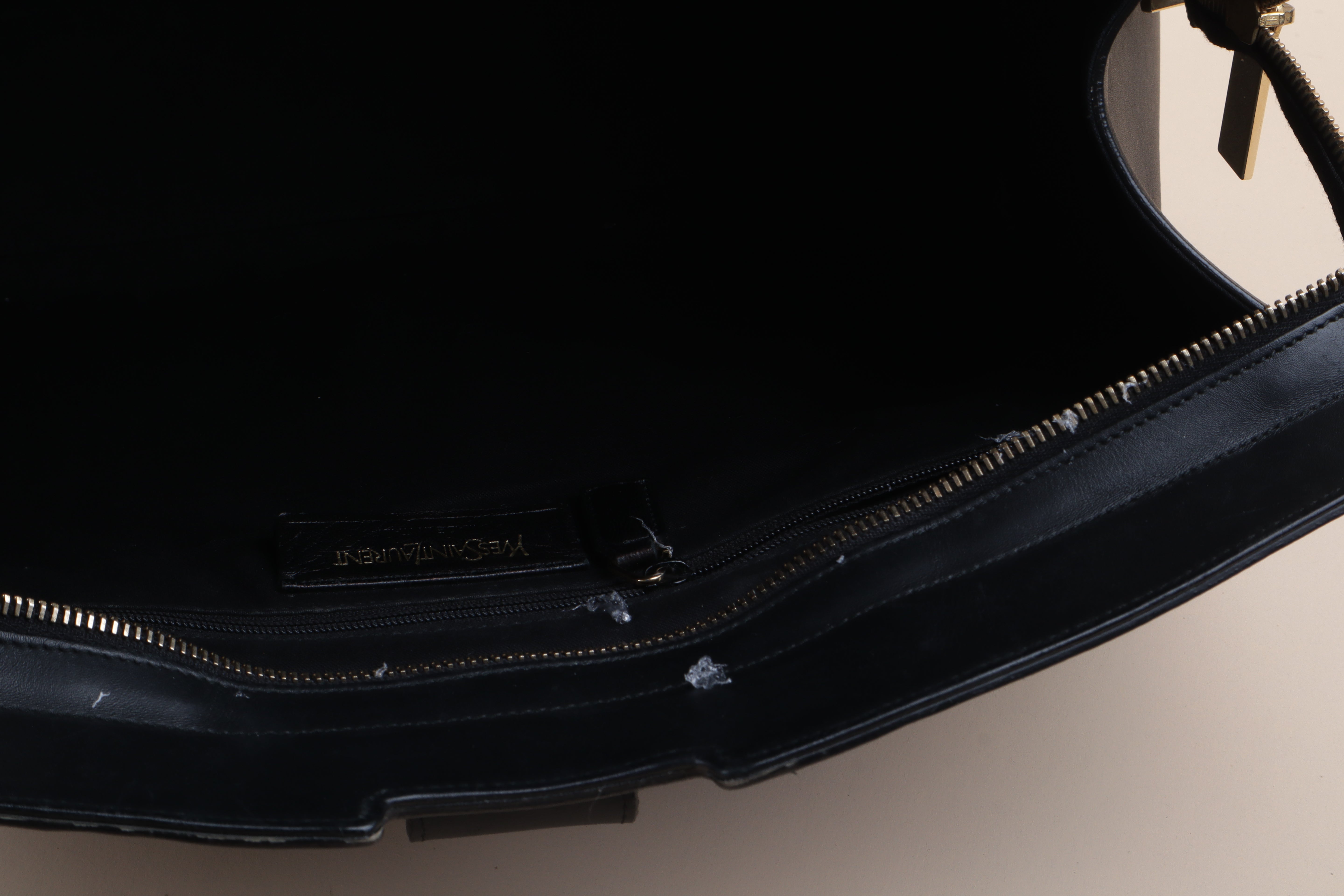 YSL Black Classic Y Cabas Tote Bag Medium Bag